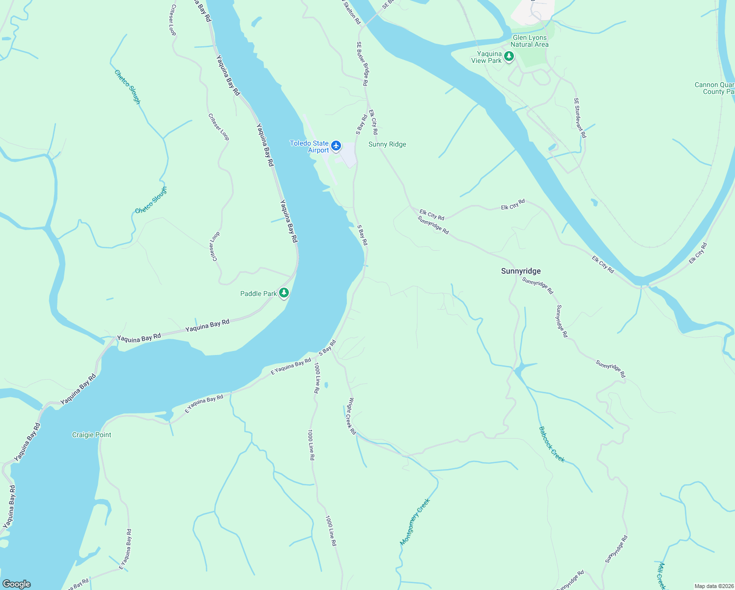 map of restaurants, bars, coffee shops, grocery stores, and more near 1275 South Bay Road in Toledo