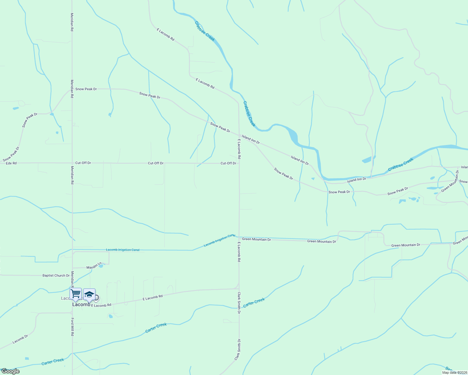 map of restaurants, bars, coffee shops, grocery stores, and more near 34692 E Lacomb Rd in Lebanon