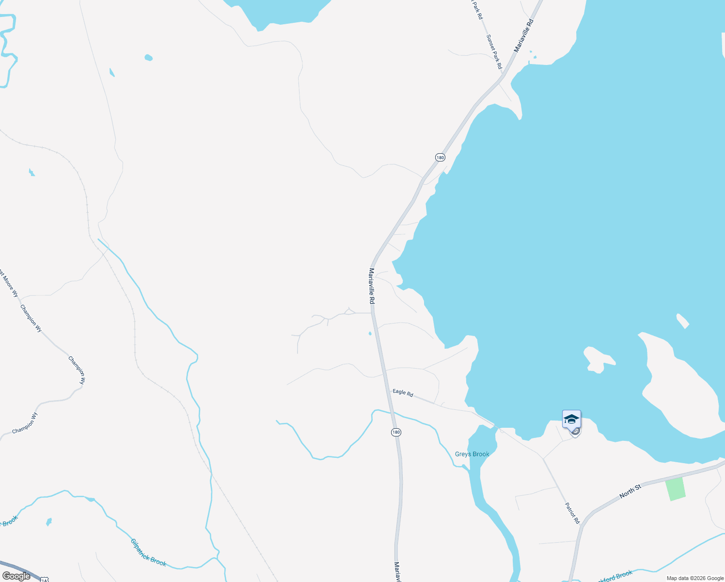 map of restaurants, bars, coffee shops, grocery stores, and more near 322 Mariaville Road in Ellsworth