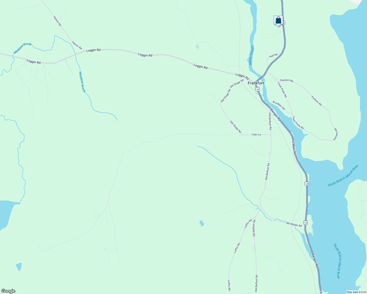 map of restaurants, bars, coffee shops, grocery stores, and more near Tyler Lane in Frankfort