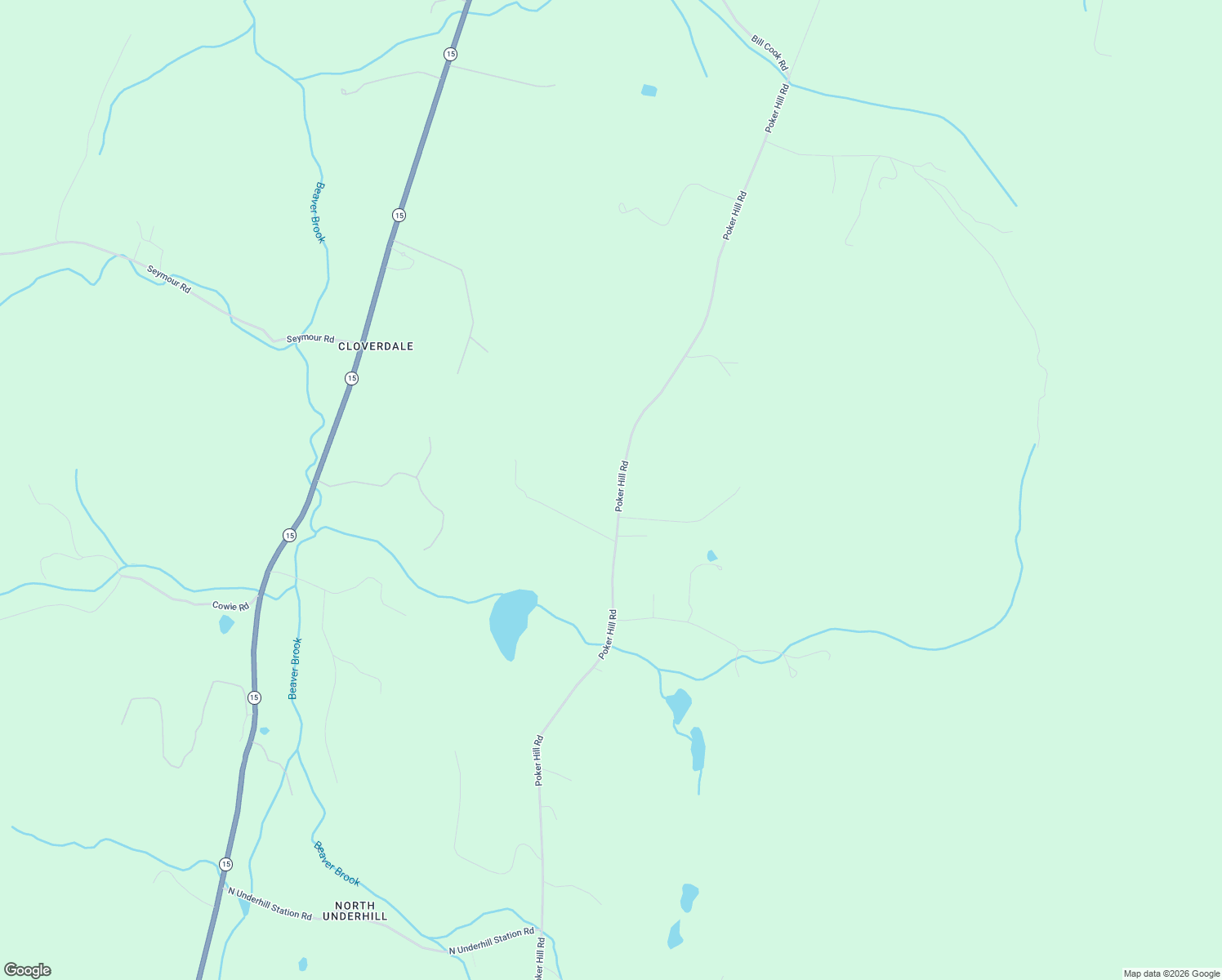 map of restaurants, bars, coffee shops, grocery stores, and more near 529 Poker Hill Rd in Underhill