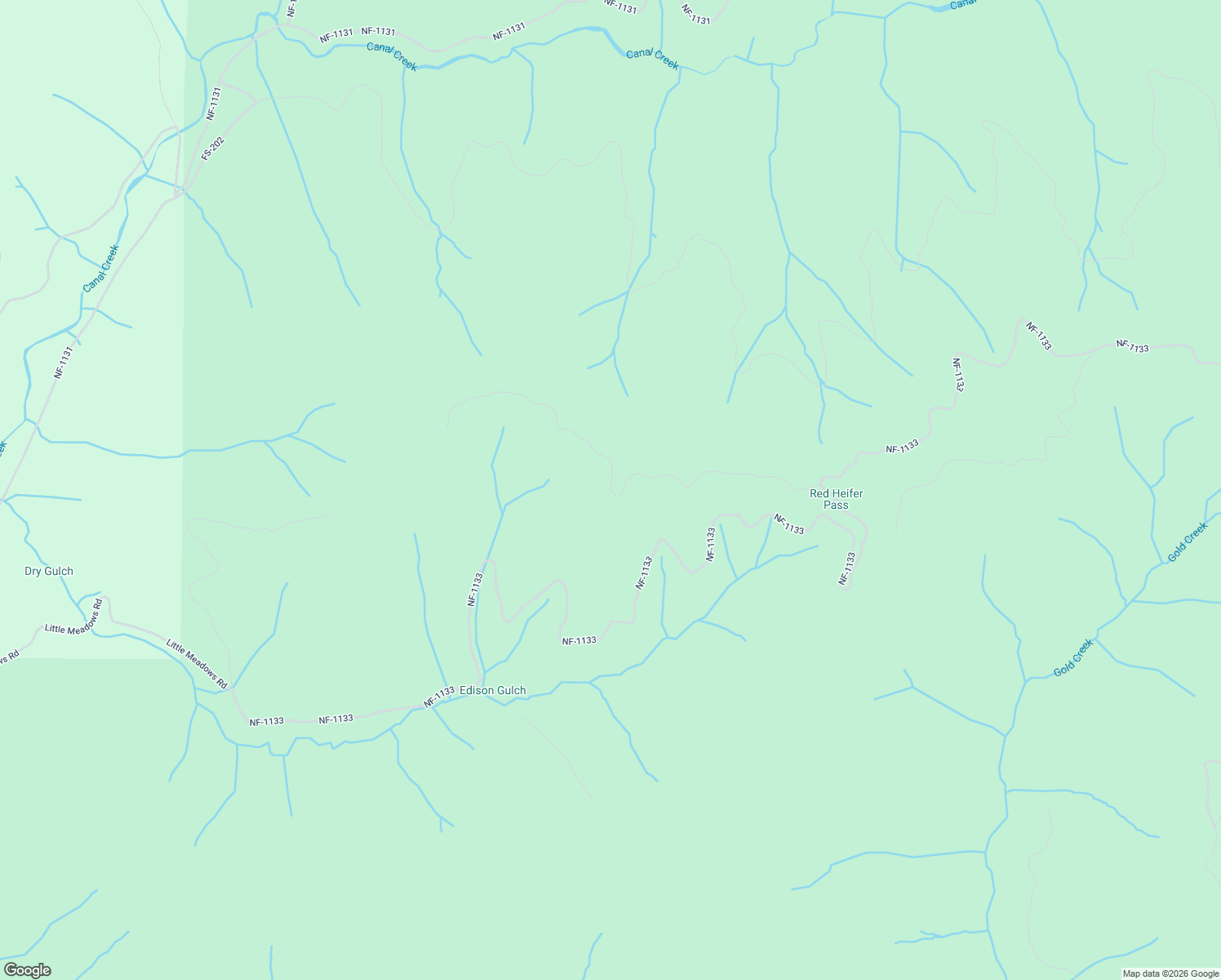 map of restaurants, bars, coffee shops, grocery stores, and more near National Forest Development Road 305 in Linn County
