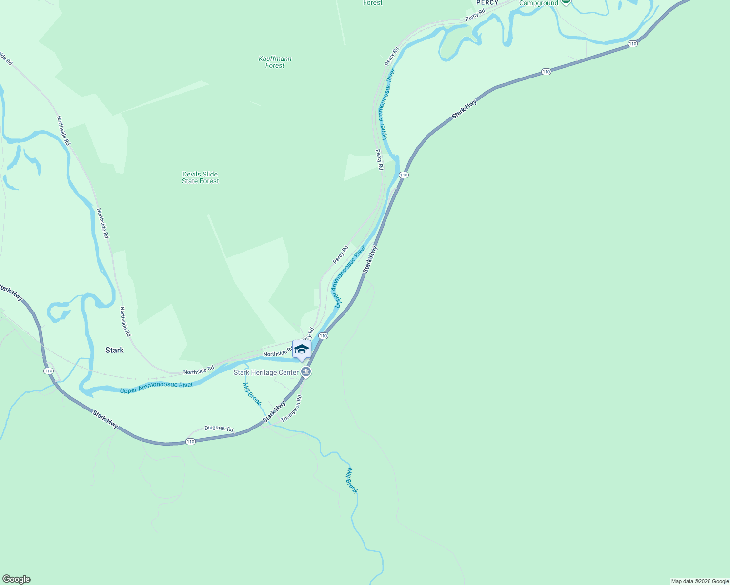 map of restaurants, bars, coffee shops, grocery stores, and more near 10 Millbrook Road in Stark