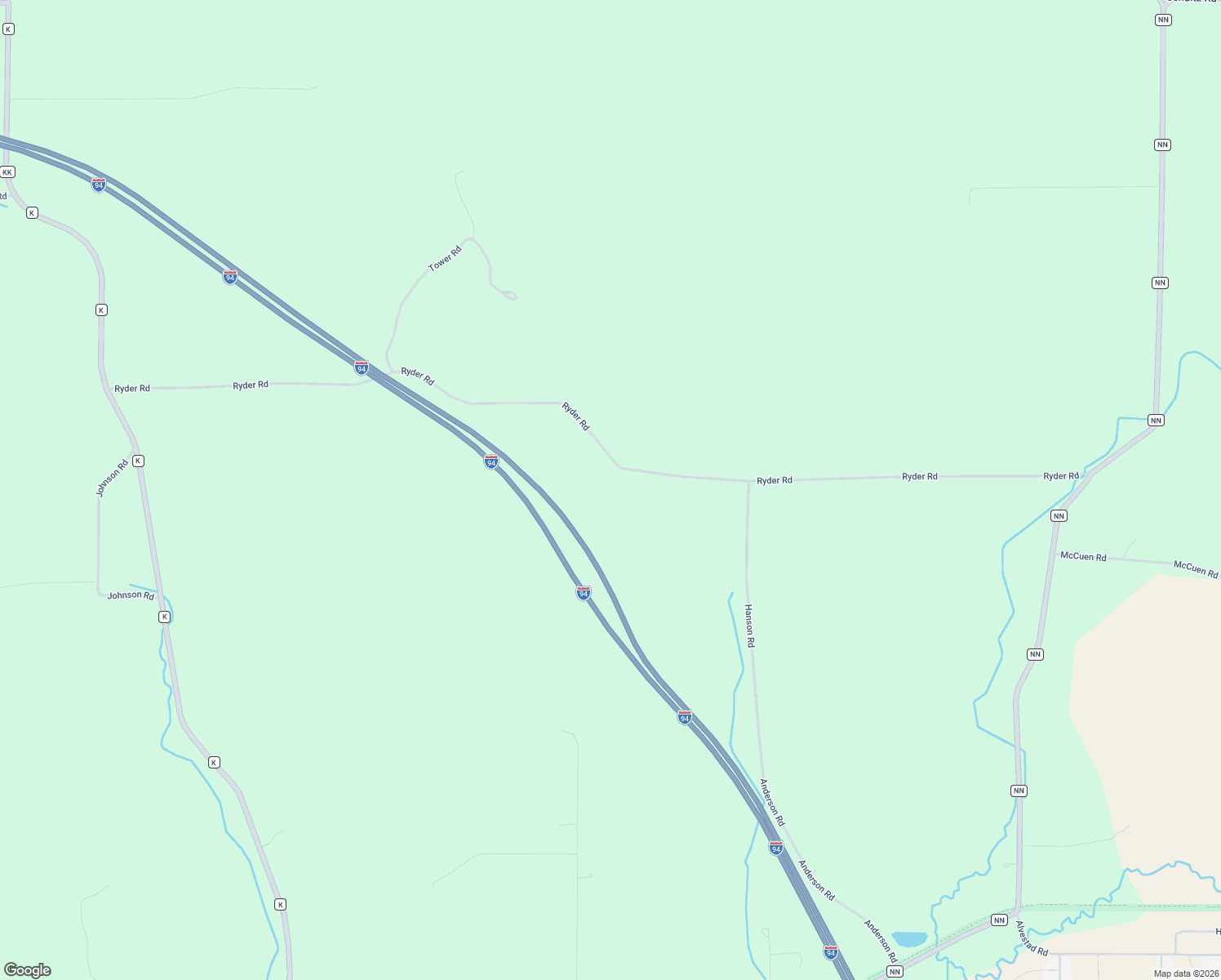 map of restaurants, bars, coffee shops, grocery stores, and more near E15155 Ryder Rd in Osseo