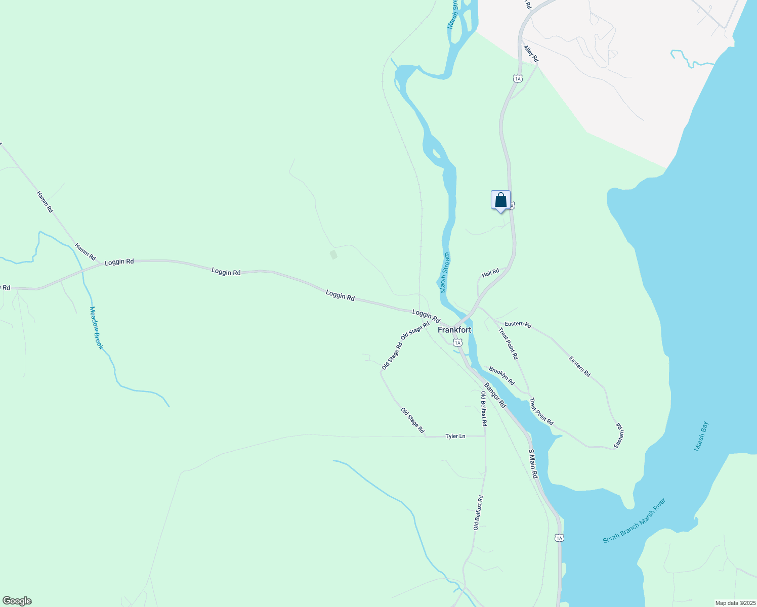 map of restaurants, bars, coffee shops, grocery stores, and more near 125 Loggin Road in Frankfort