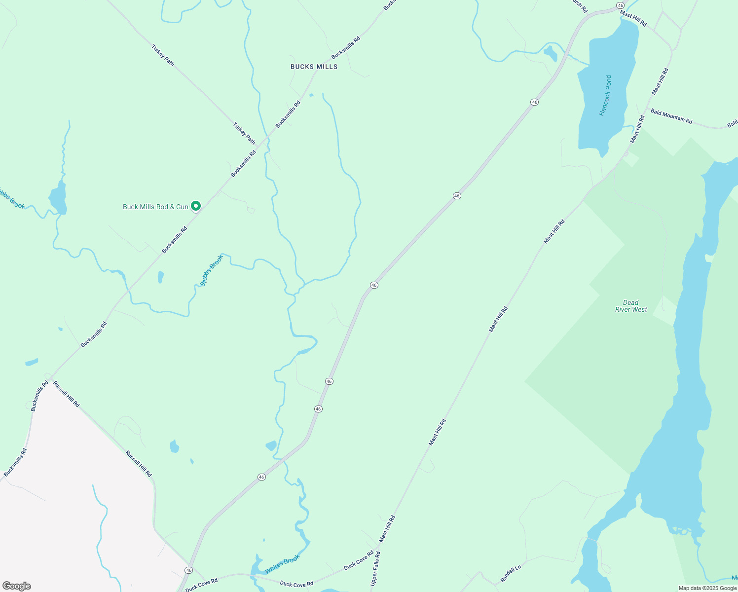 map of restaurants, bars, coffee shops, grocery stores, and more near 773 Maine 46 in Bucksport