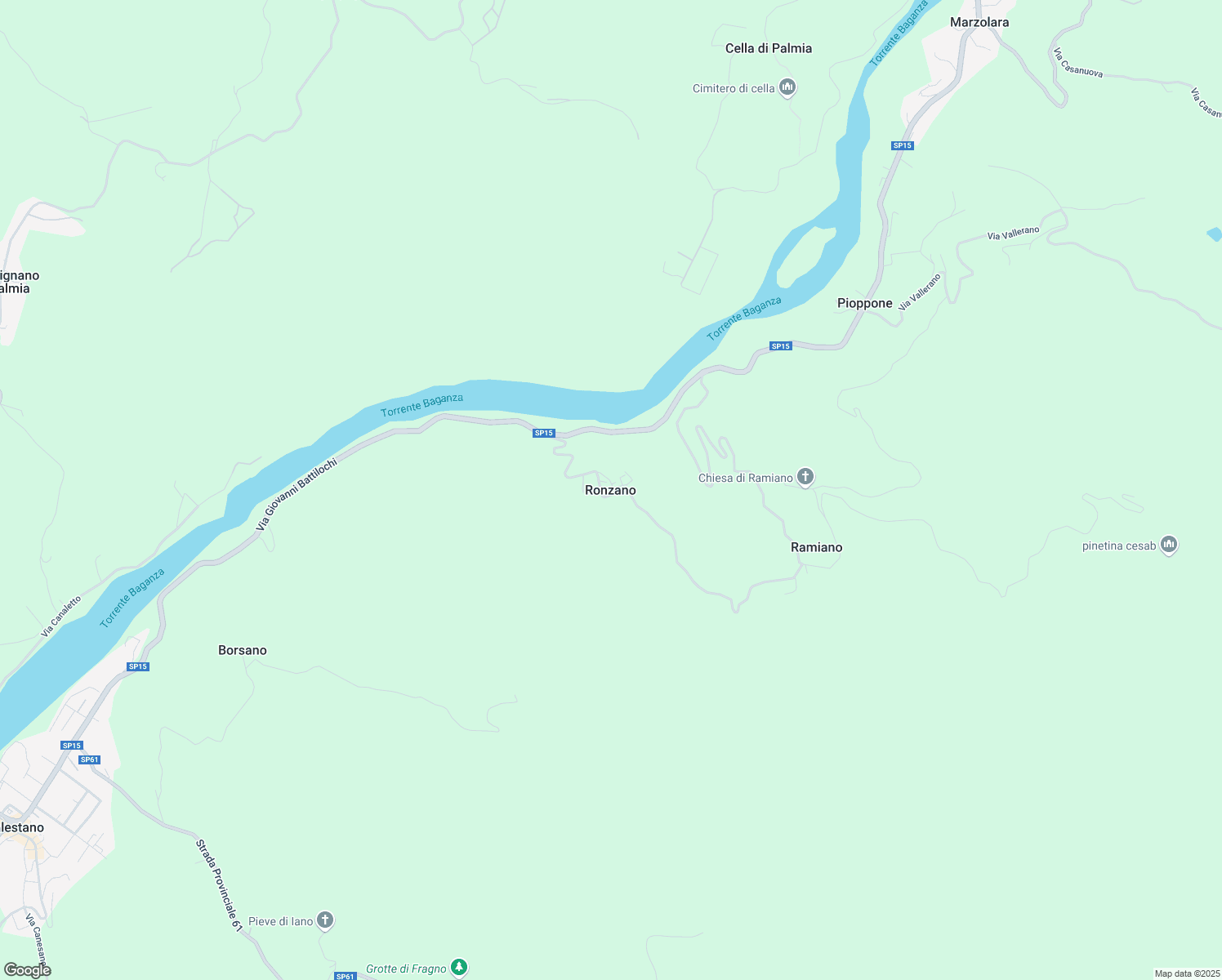 map of restaurants, bars, coffee shops, grocery stores, and more near 13 Via Borghetto in Ronzano