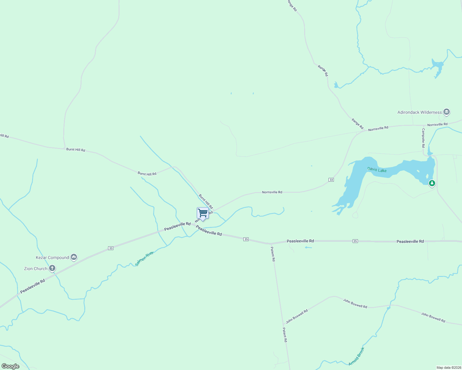 map of restaurants, bars, coffee shops, grocery stores, and more near 18 Stoney Hill Road in Schuyler Falls