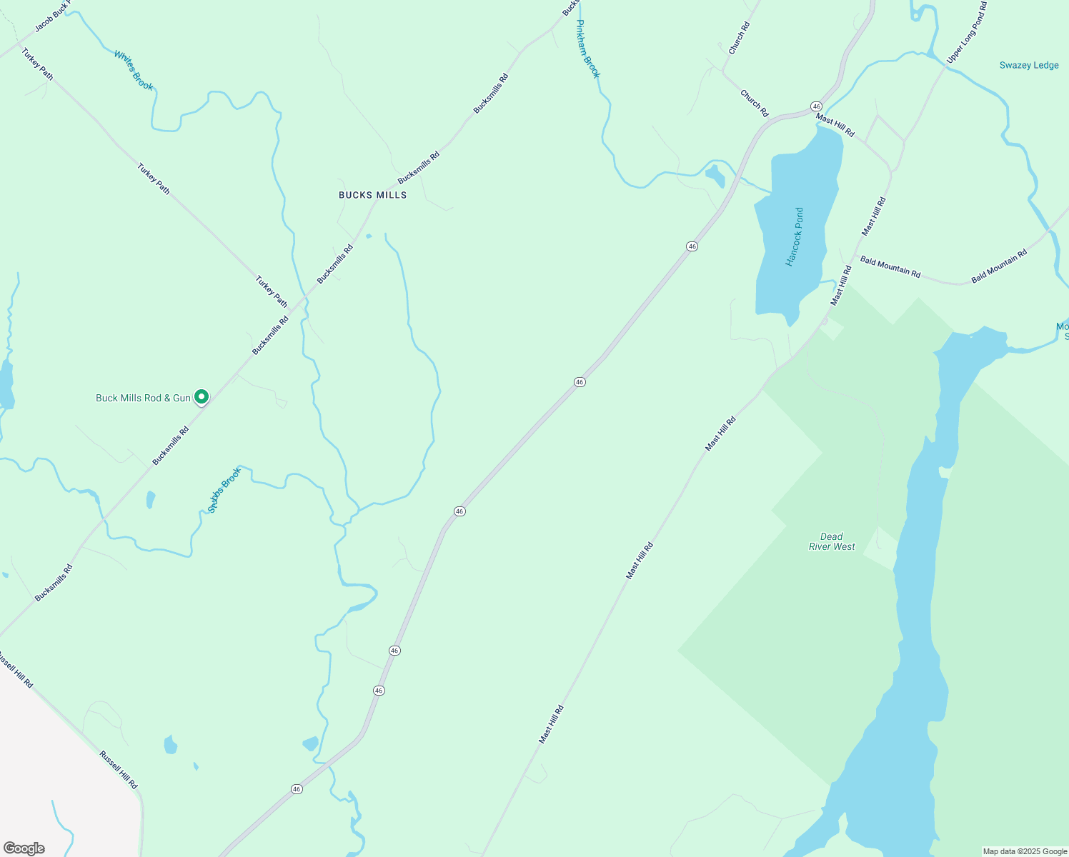 map of restaurants, bars, coffee shops, grocery stores, and more near 848 Maine 46 in Bucksport