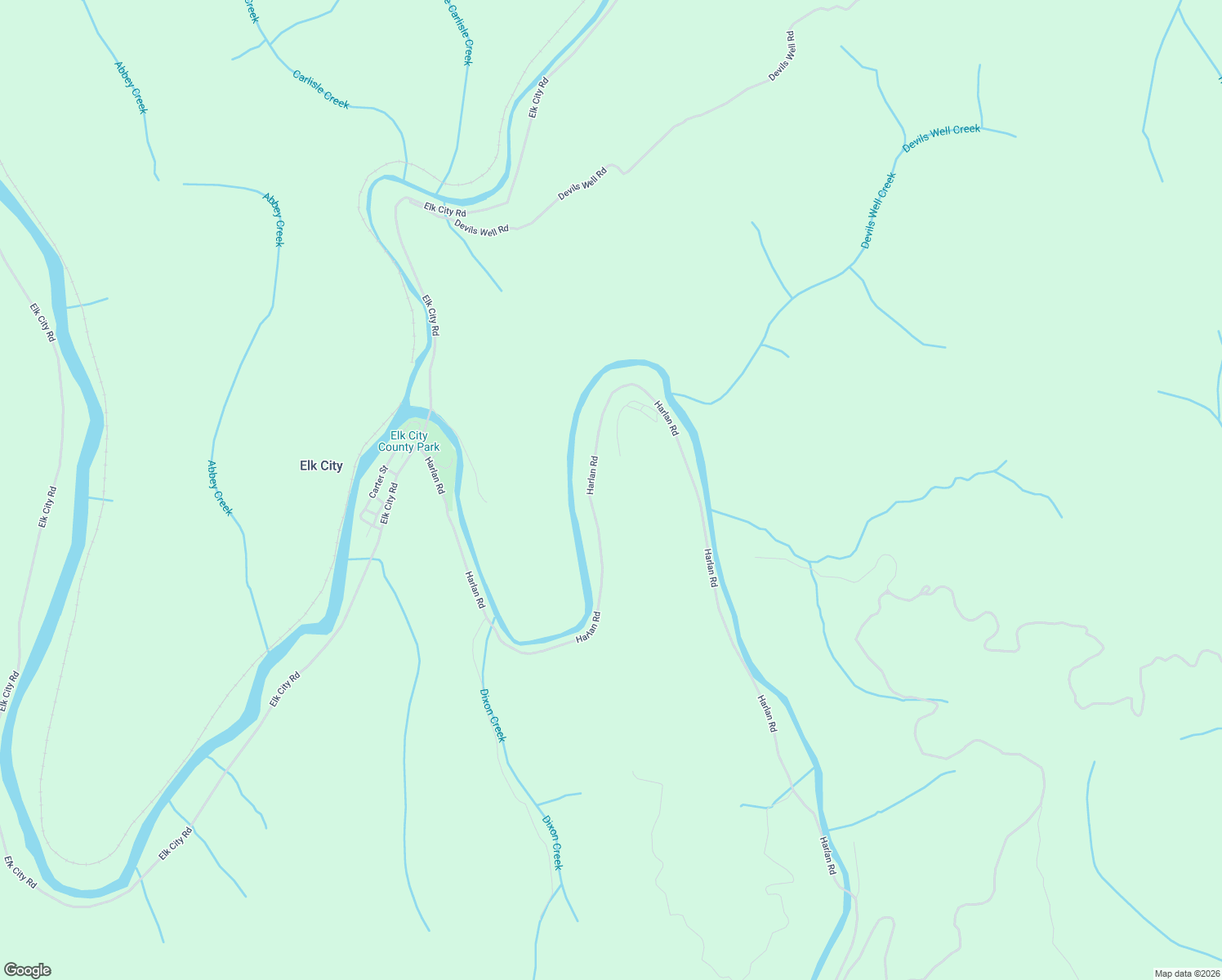 map of restaurants, bars, coffee shops, grocery stores, and more near in Elk City