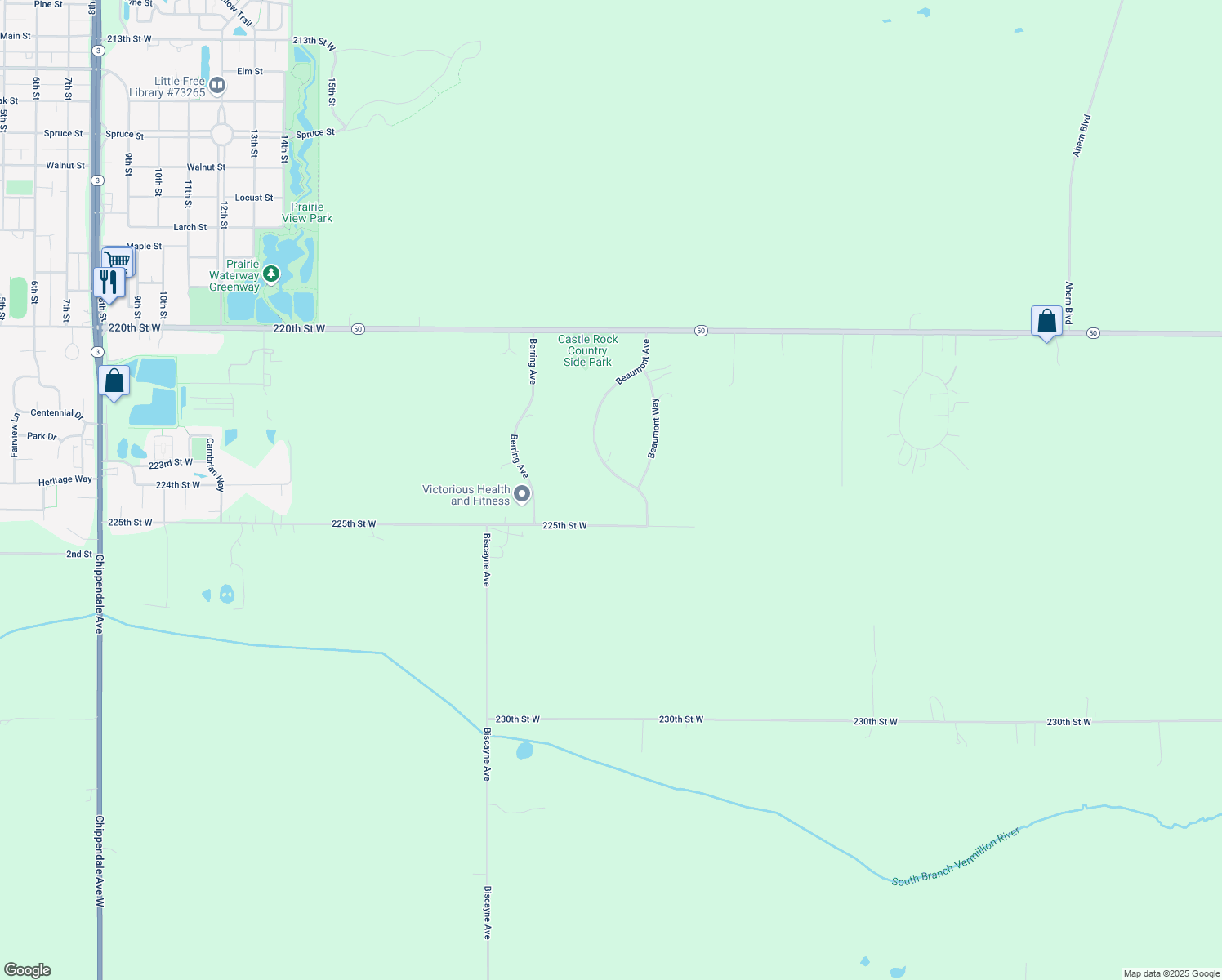 map of restaurants, bars, coffee shops, grocery stores, and more near 22390 Beaumont Avenue in Farmington