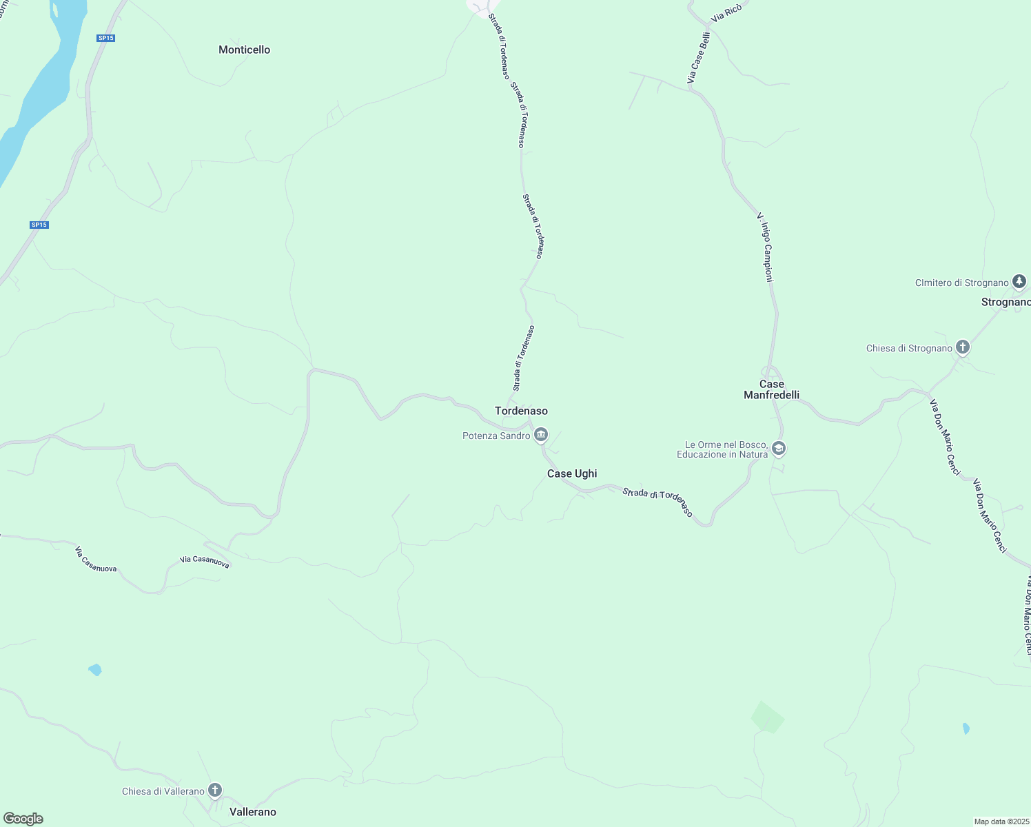 map of restaurants, bars, coffee shops, grocery stores, and more near 45 Strada di Tordenaso in Tordenaso