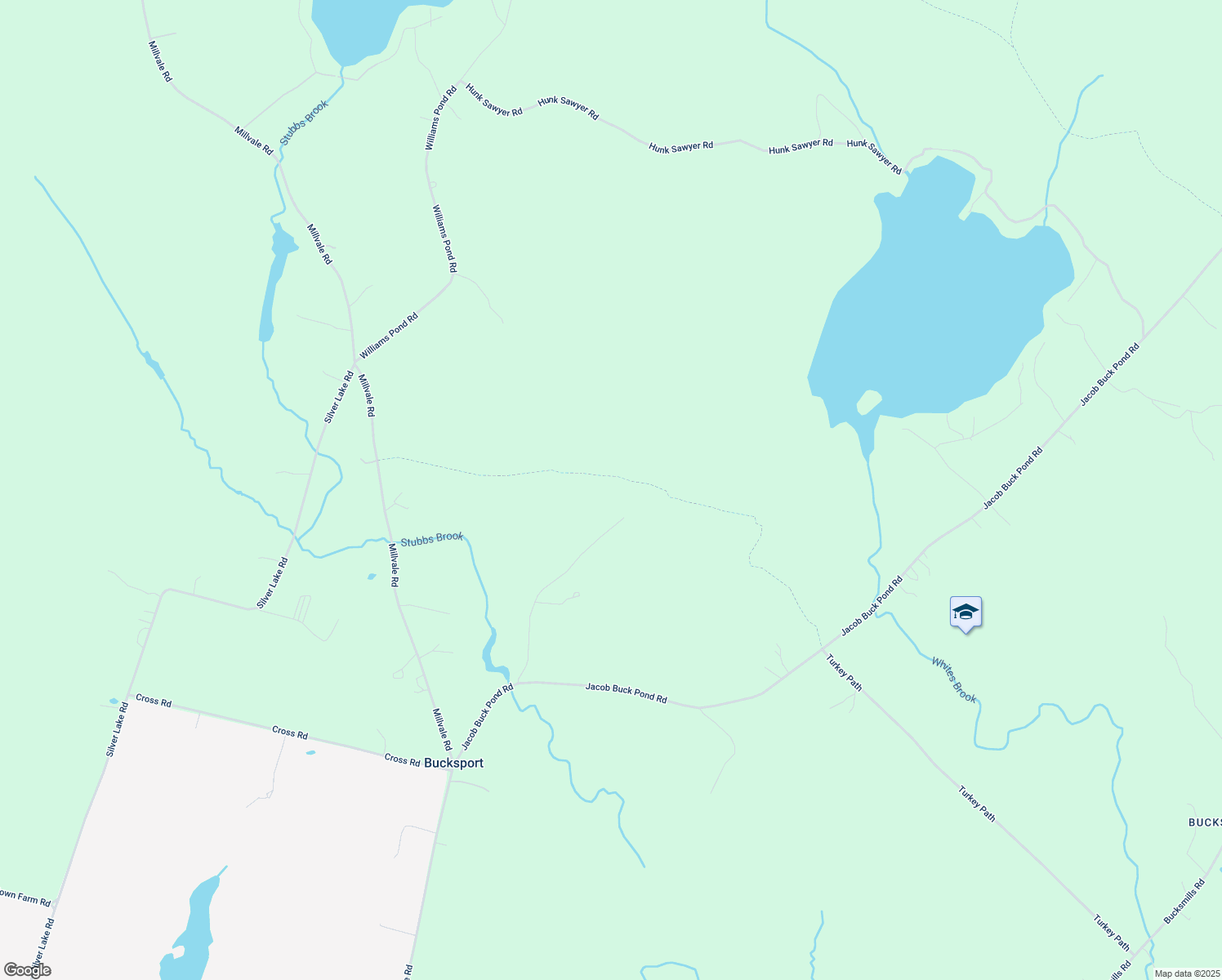 map of restaurants, bars, coffee shops, grocery stores, and more near 113 Willis Road in Bucksport