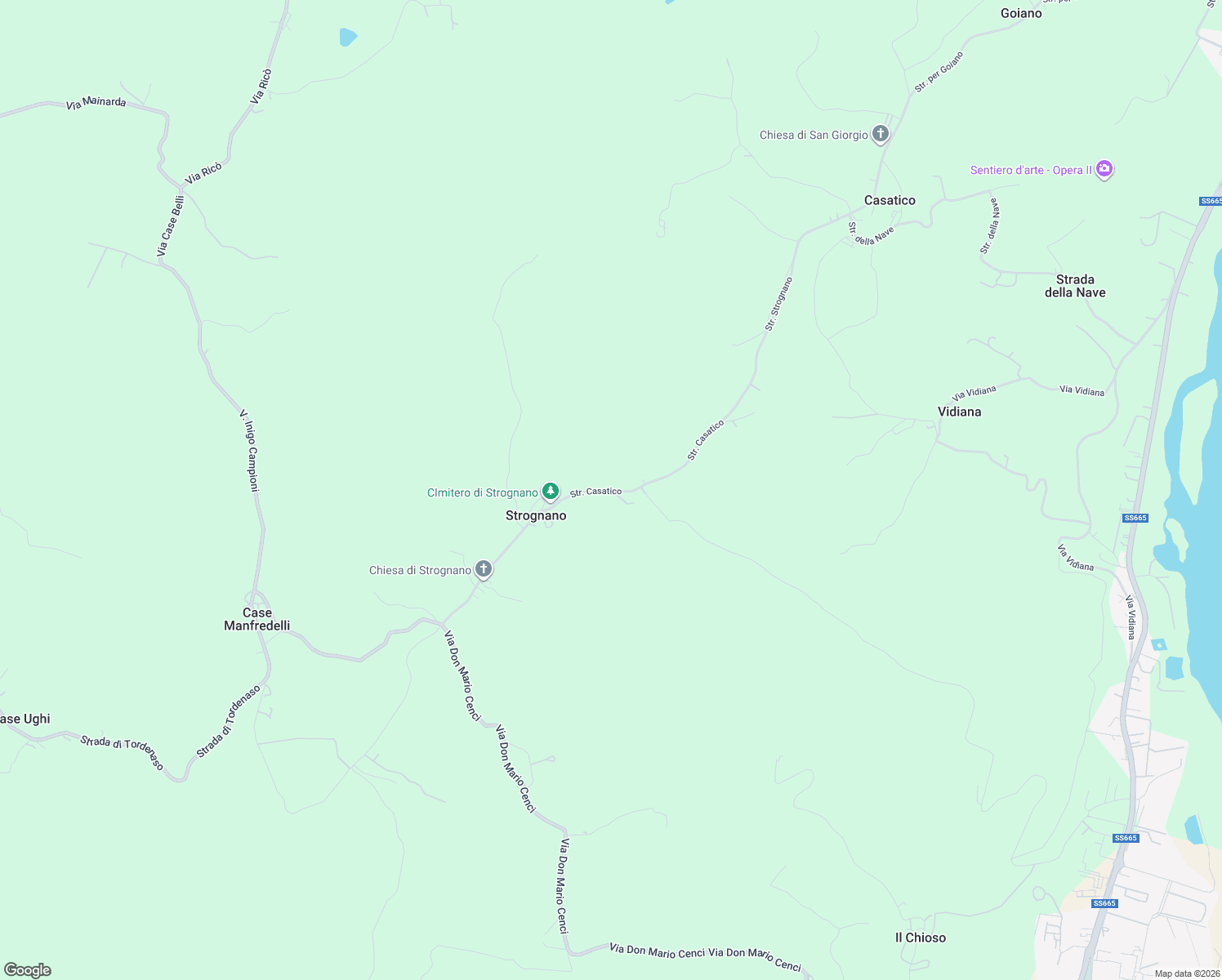 map of restaurants, bars, coffee shops, grocery stores, and more near 42 Strada Casatico in Provincia di Parma