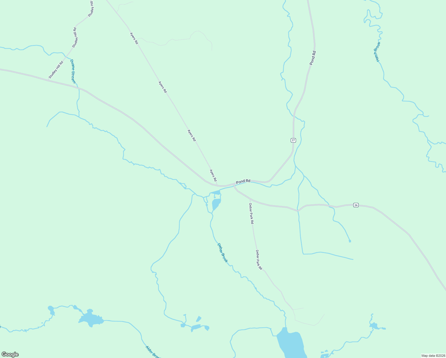 map of restaurants, bars, coffee shops, grocery stores, and more near 18 Ayers Road in Malone