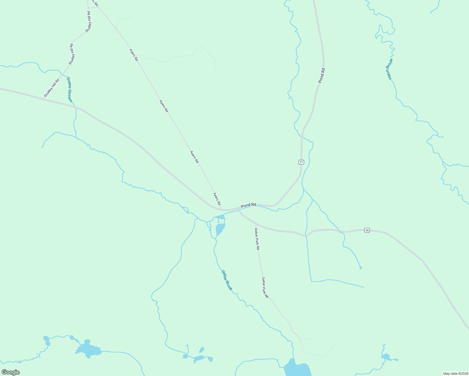 map of restaurants, bars, coffee shops, grocery stores, and more near 18 Ayers Road in Malone