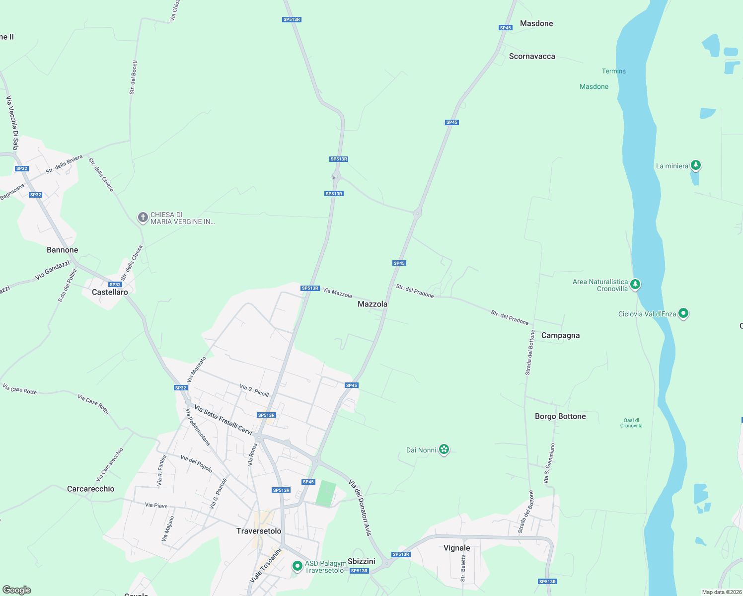 map of restaurants, bars, coffee shops, grocery stores, and more near 5 Via Mazzola in Mazzola