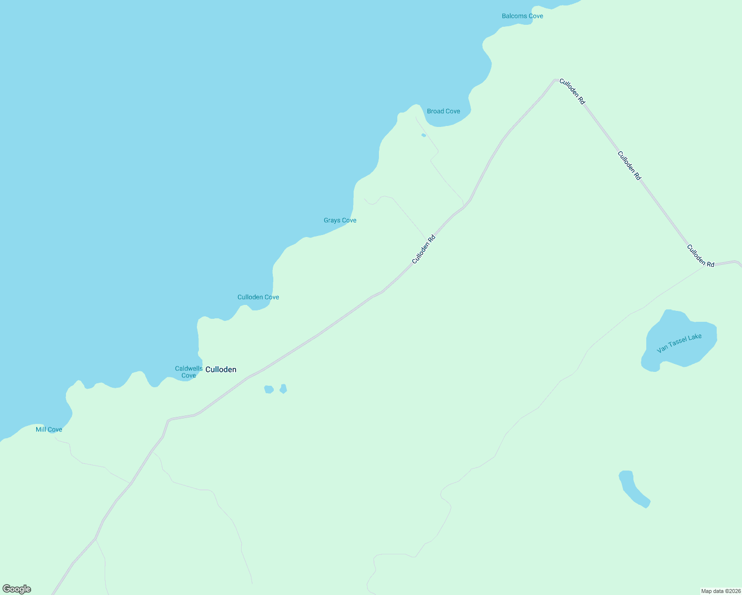 map of restaurants, bars, coffee shops, grocery stores, and more near 1612-1706 Culloden Road in Digby
