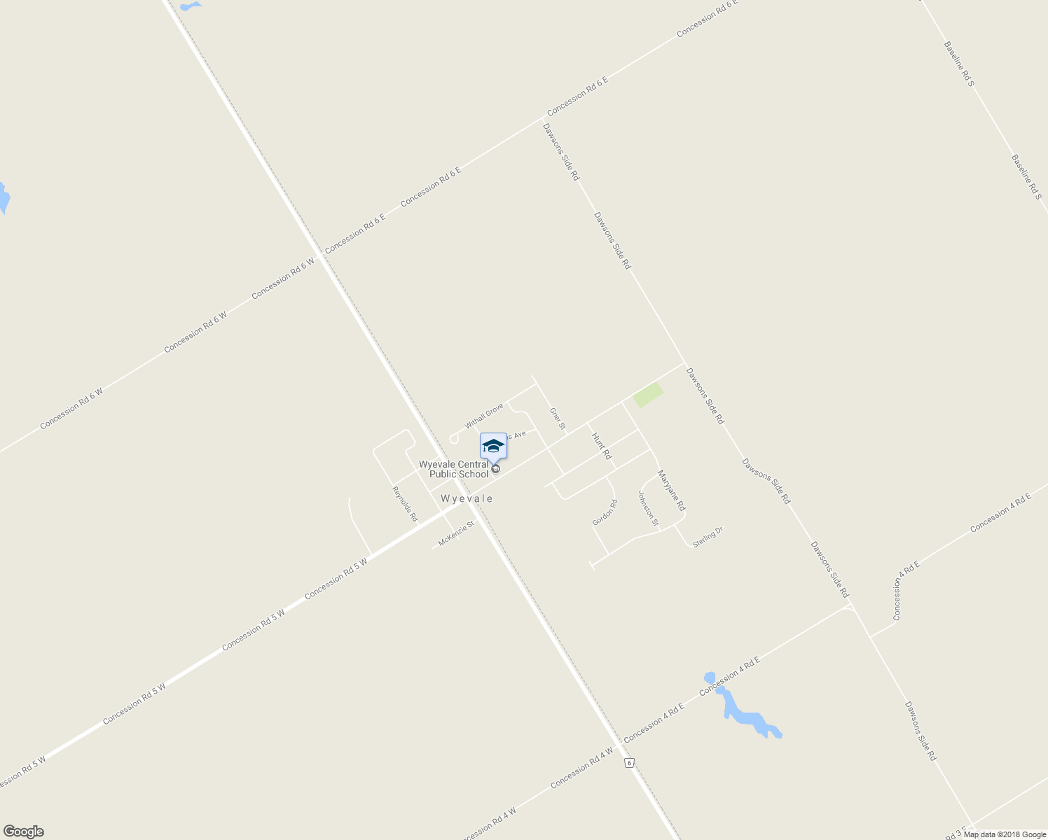 map of restaurants, bars, coffee shops, grocery stores, and more near 24 Howard Avenue in Simcoe County