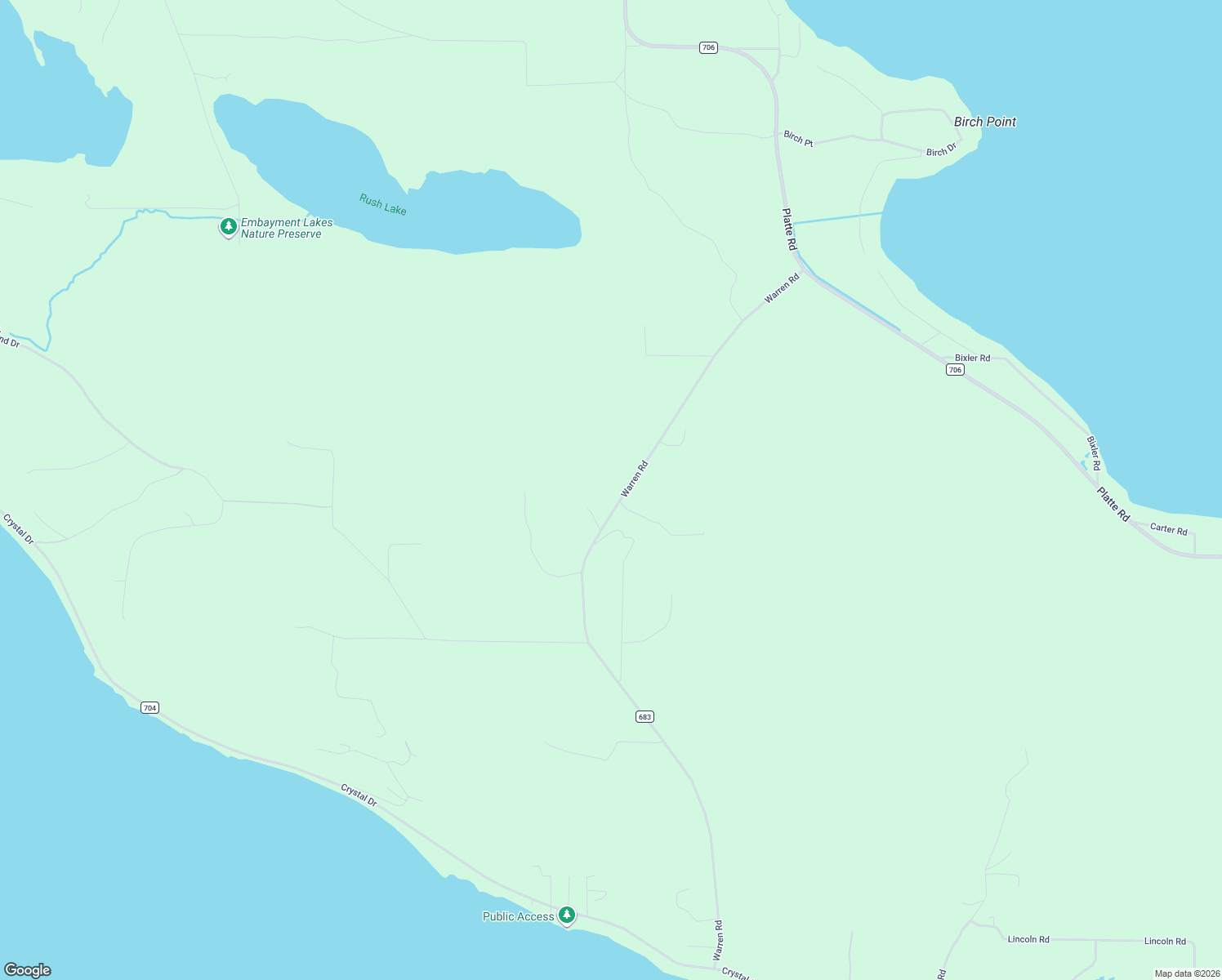 map of restaurants, bars, coffee shops, grocery stores, and more near 3100 Warren Road in Beulah