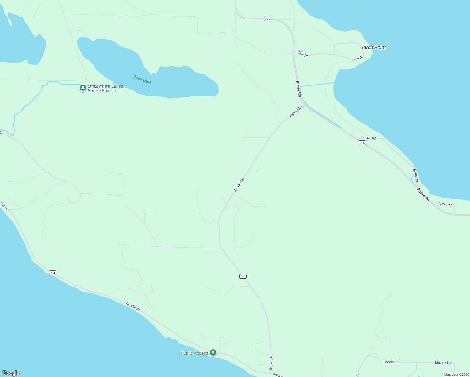 map of restaurants, bars, coffee shops, grocery stores, and more near 3100 Warren Road in Beulah