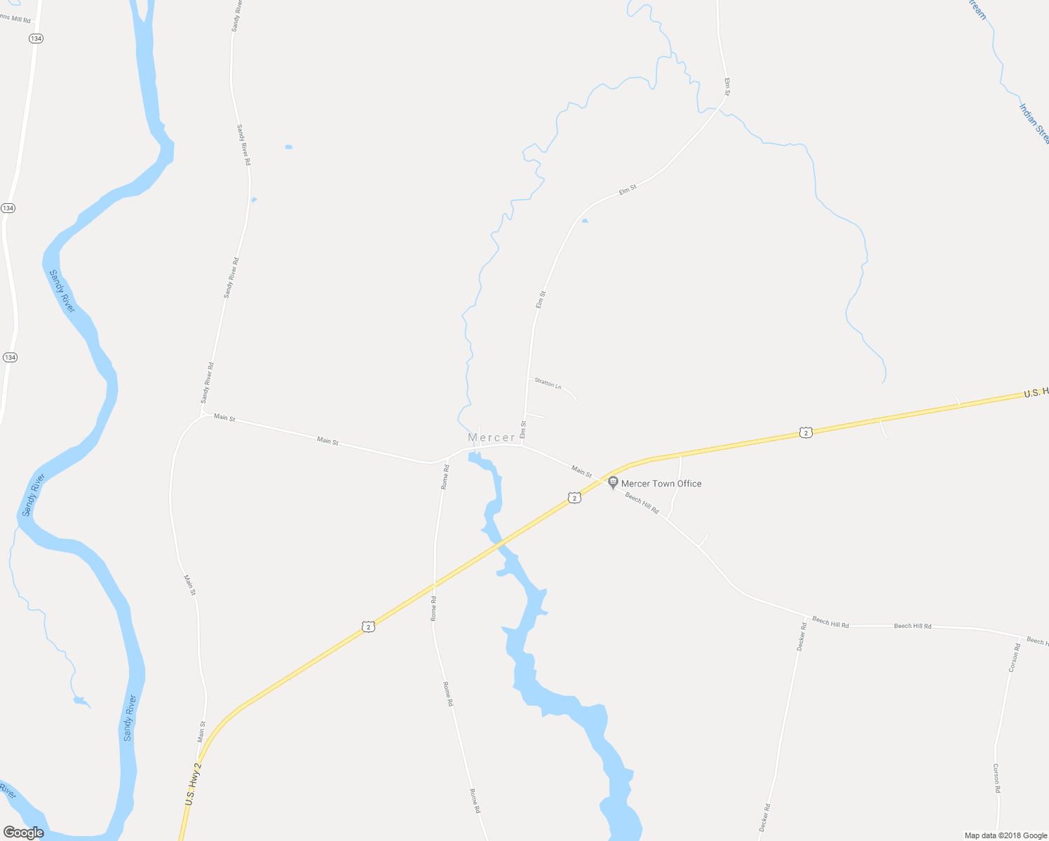 map of restaurants, bars, coffee shops, grocery stores, and more near 16 Elm Street in Mercer