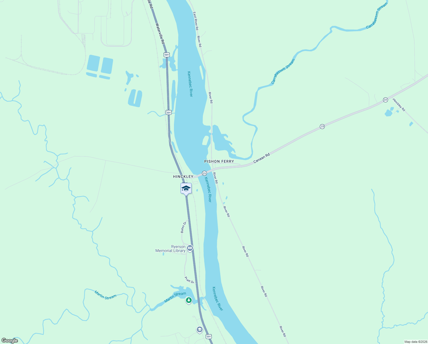 map of restaurants, bars, coffee shops, grocery stores, and more near 1655 River Road in Clinton