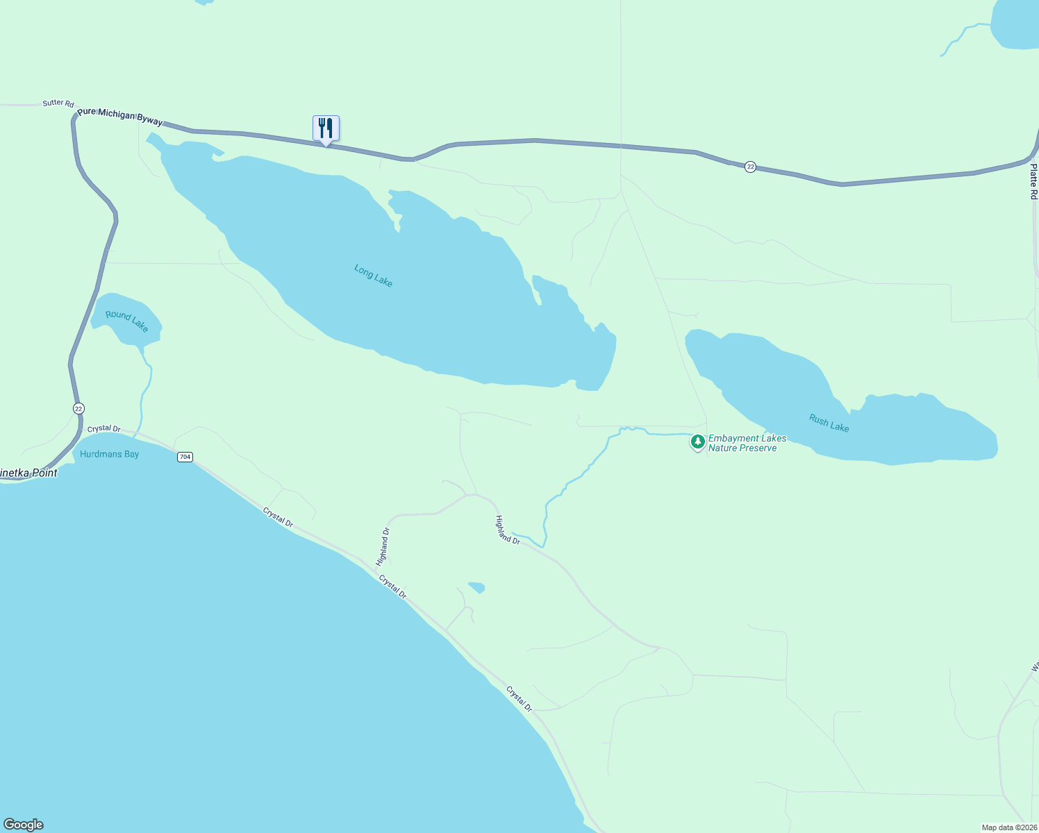 map of restaurants, bars, coffee shops, grocery stores, and more near 3800-3984 Deer Ridge Trail in Beulah