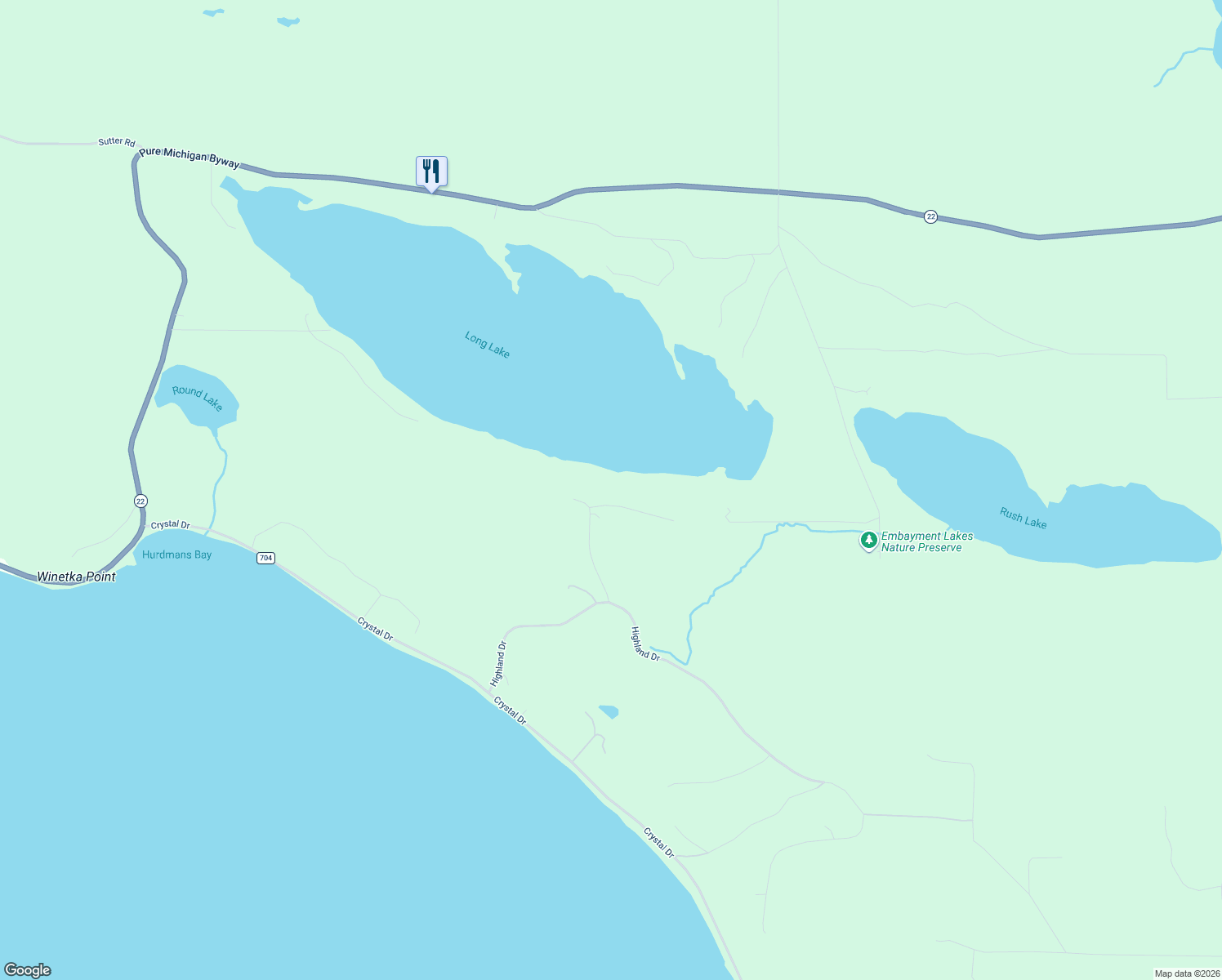 map of restaurants, bars, coffee shops, grocery stores, and more near 3800 Deer Ridge Trail in Beulah