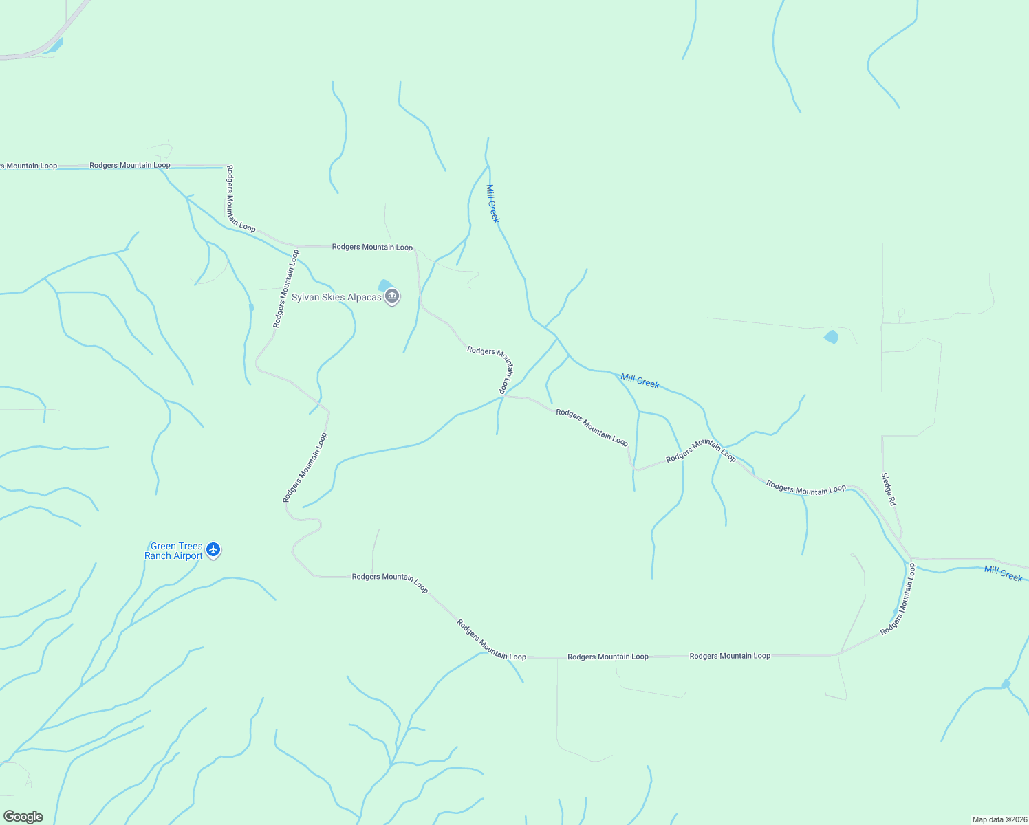 map of restaurants, bars, coffee shops, grocery stores, and more near Rodgers Mountain Loop in Scio