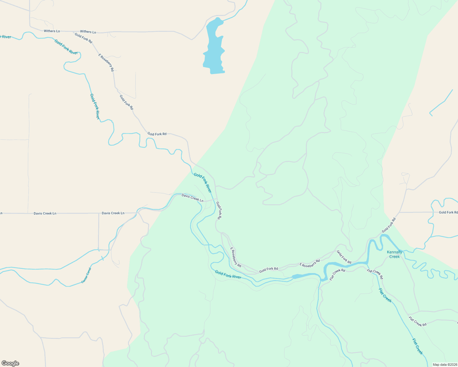 map of restaurants, bars, coffee shops, grocery stores, and more near 600 Gold Fork Road in Donnelly