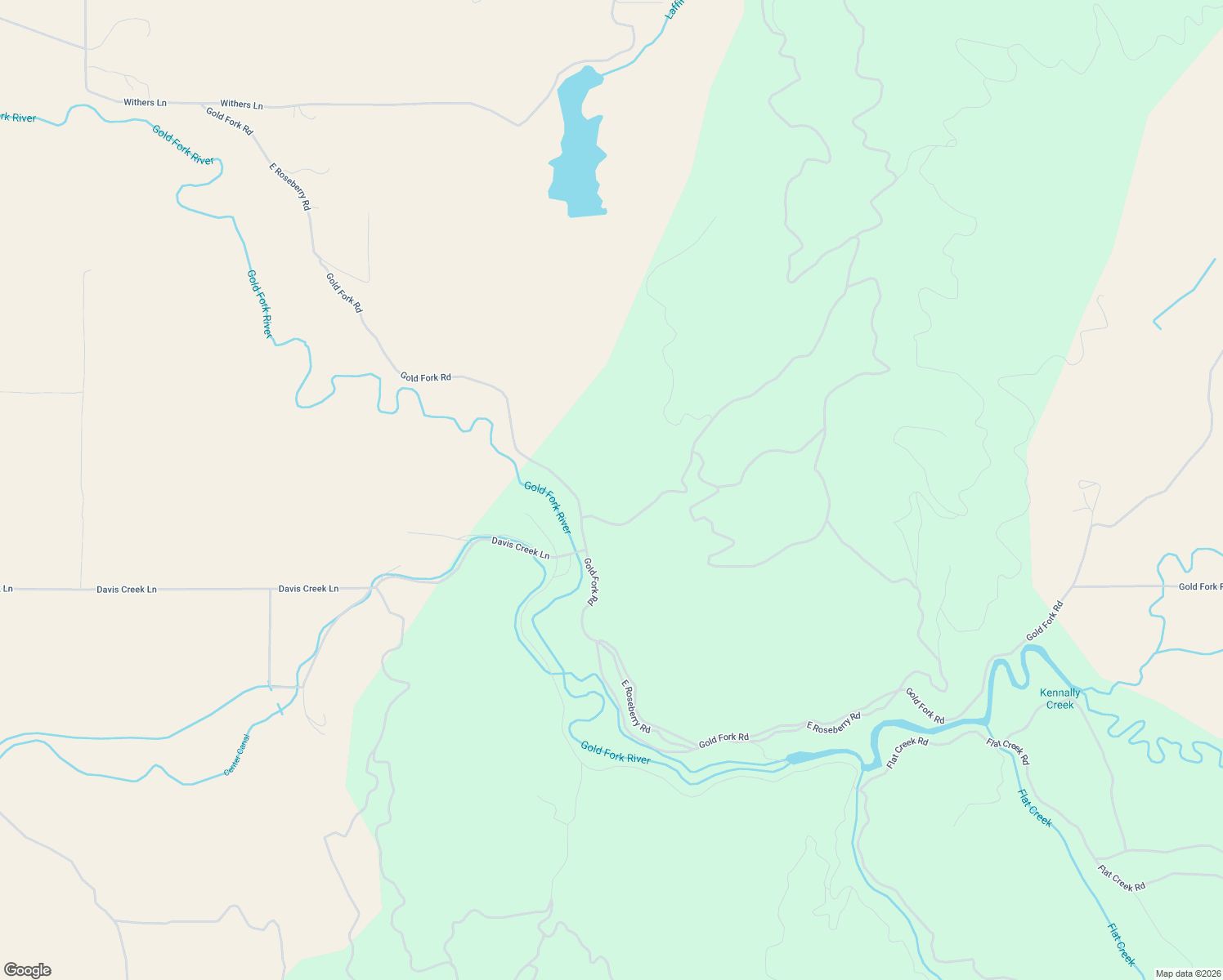 map of restaurants, bars, coffee shops, grocery stores, and more near 600 Gold Fork Road in Donnelly