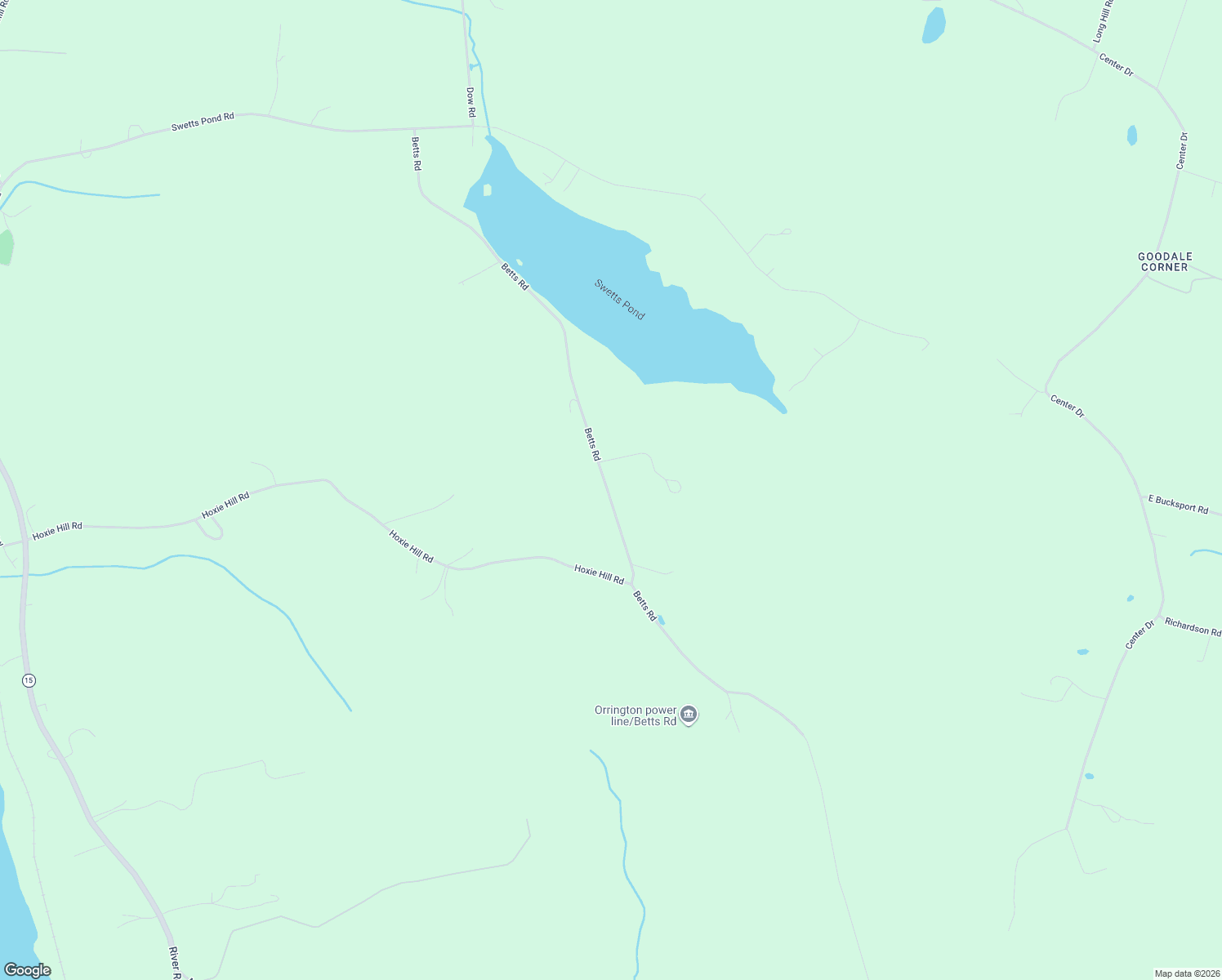 map of restaurants, bars, coffee shops, grocery stores, and more near 22 Betts Road in Orrington