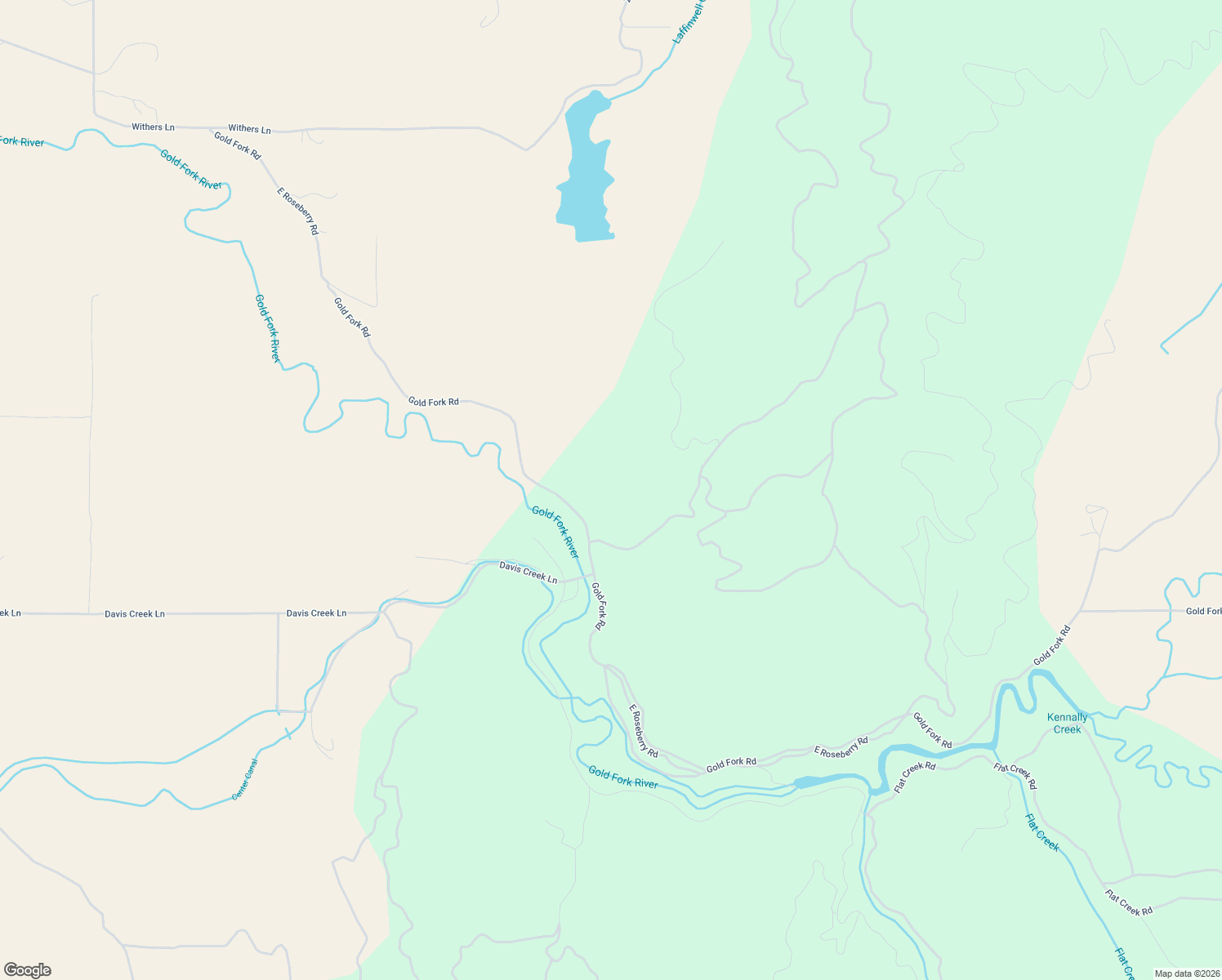map of restaurants, bars, coffee shops, grocery stores, and more near 600 Gold Fork Road in Donnelly