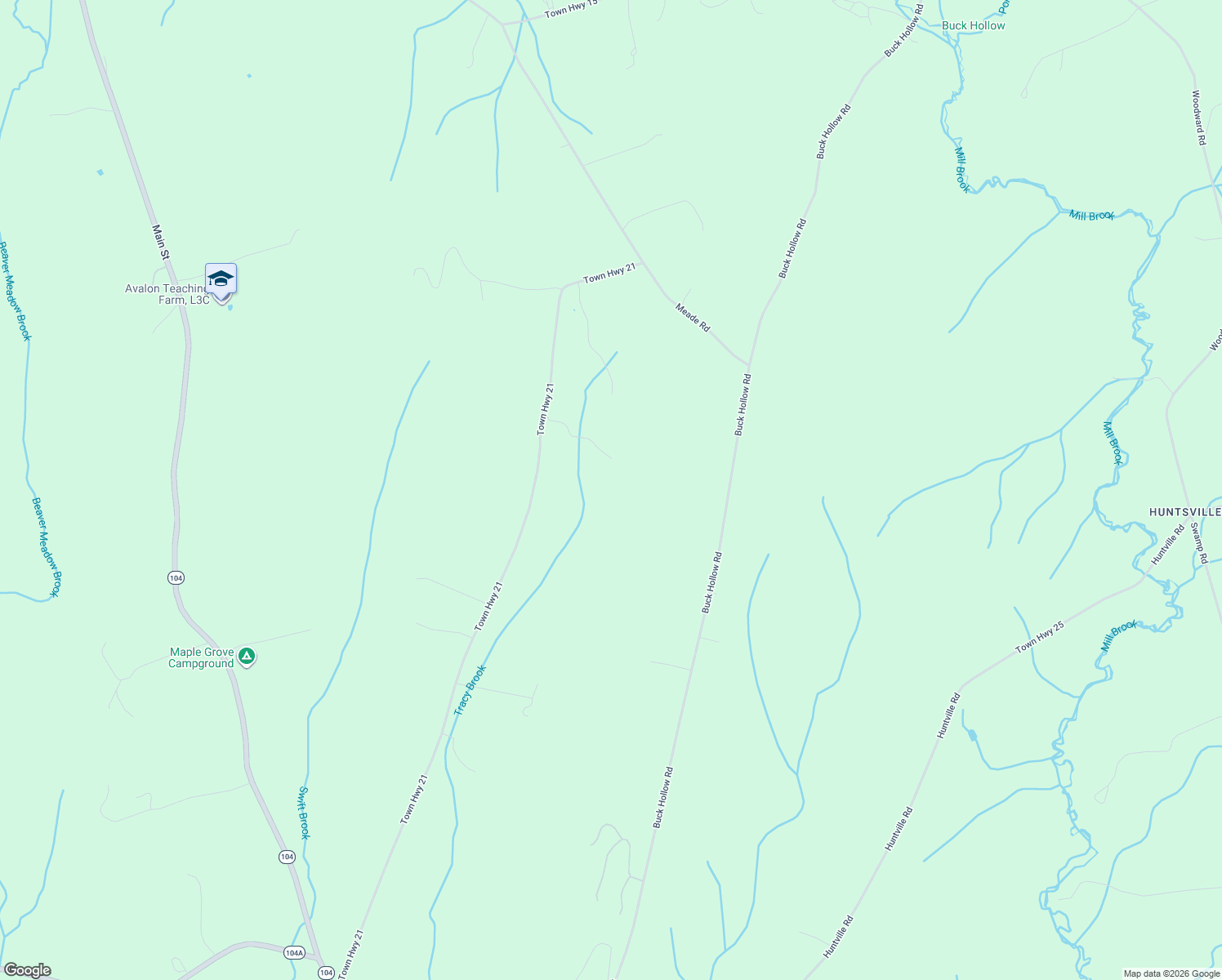map of restaurants, bars, coffee shops, grocery stores, and more near 277 Town Highway 21 in Fairfax