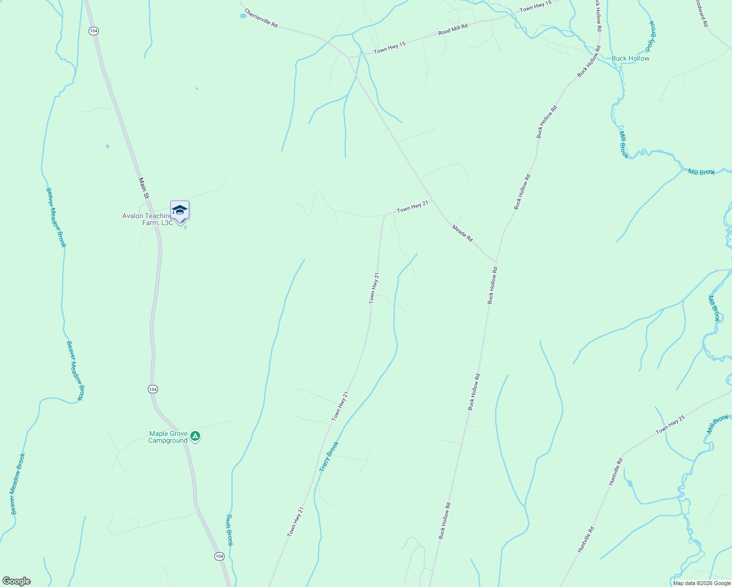 map of restaurants, bars, coffee shops, grocery stores, and more near 326 Town Highway 21 in Fairfax