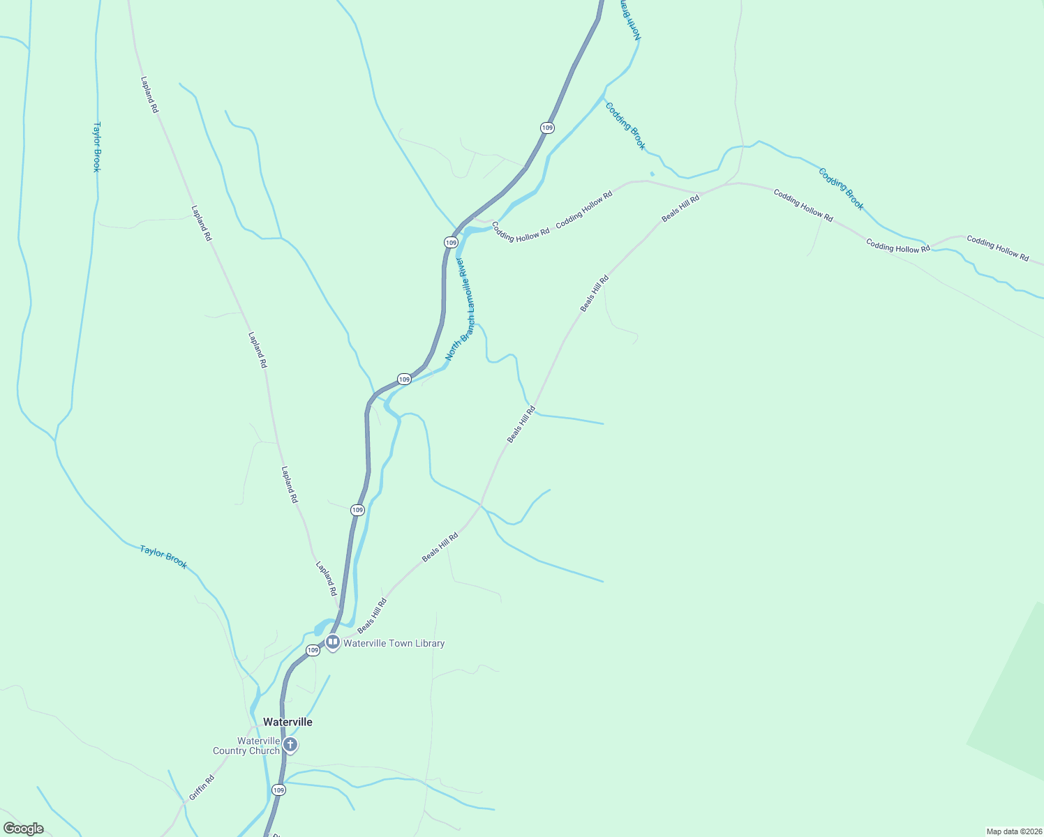 map of restaurants, bars, coffee shops, grocery stores, and more near 857 Beals Hill Road in Waterville