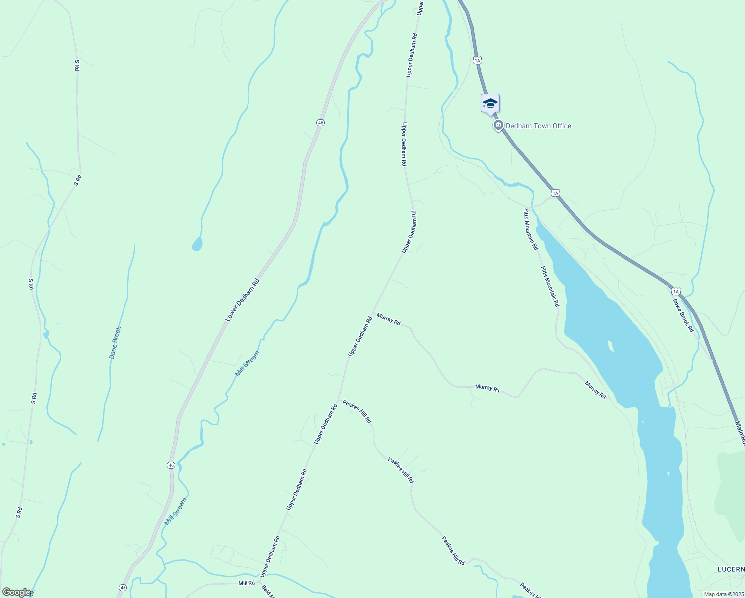 map of restaurants, bars, coffee shops, grocery stores, and more near 311 Upper Dedham Road in Dedham