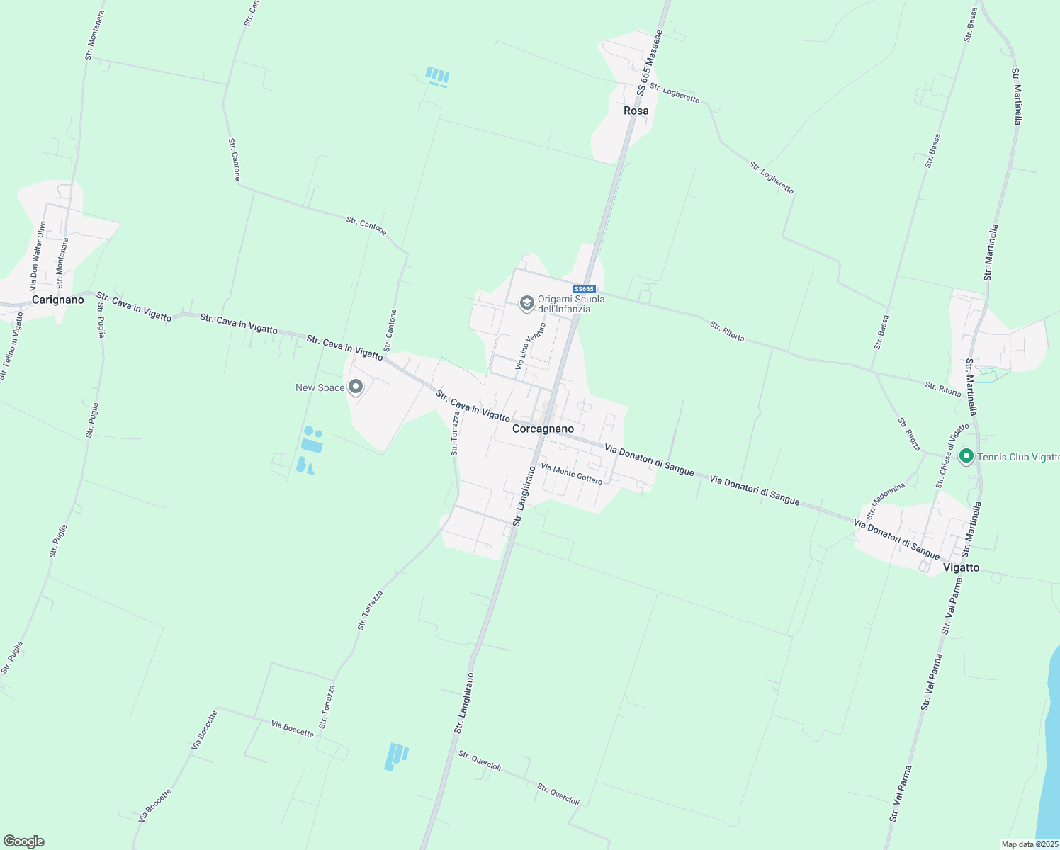 map of restaurants, bars, coffee shops, grocery stores, and more near 4 Vicolo Soragna in Corcagnano