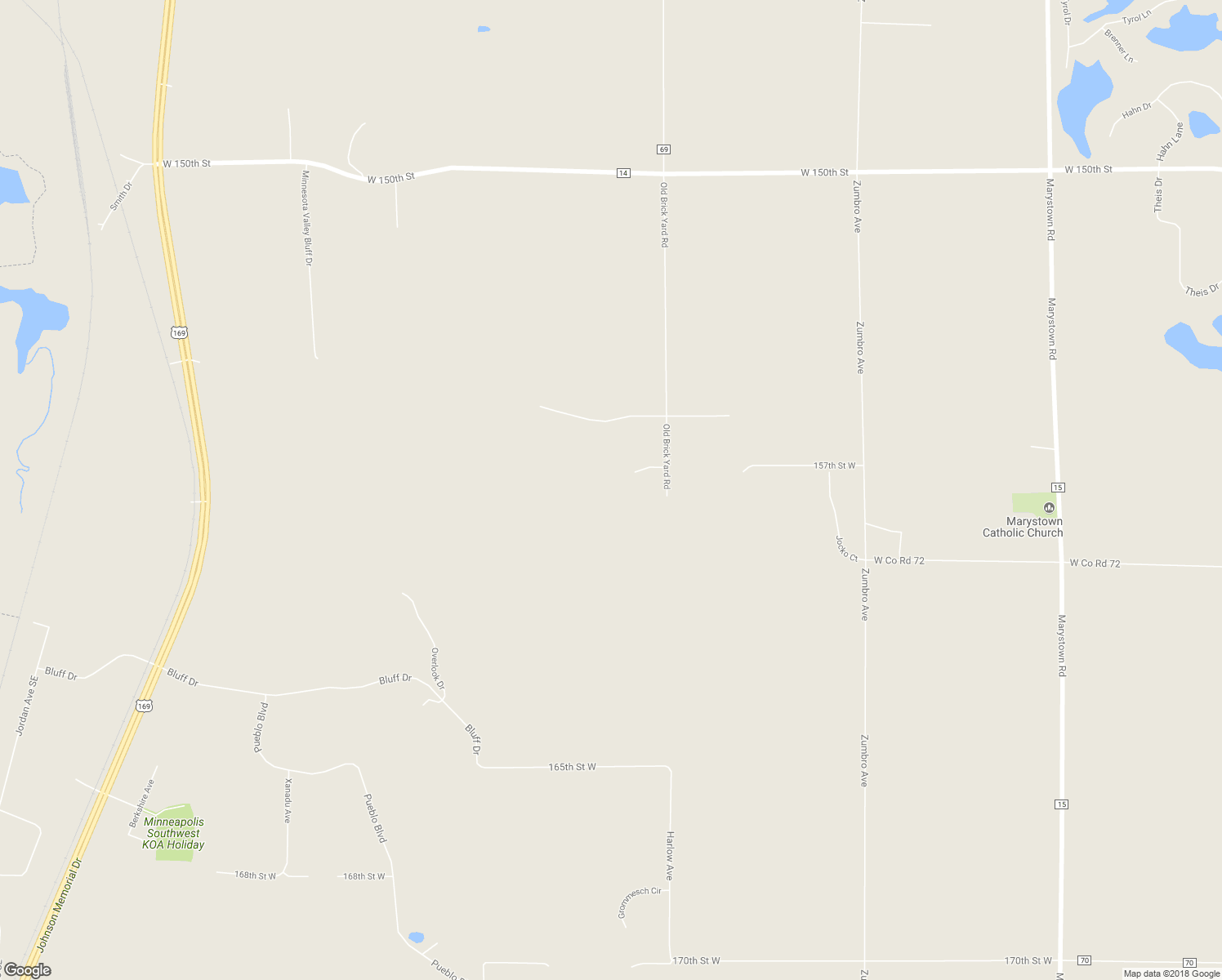 map of restaurants, bars, coffee shops, grocery stores, and more near 2231 Mechtel Ridge in Shakopee