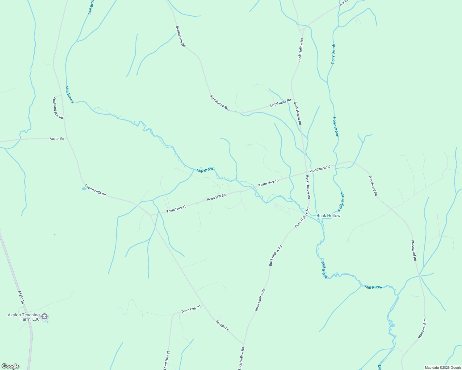 map of restaurants, bars, coffee shops, grocery stores, and more near 107 Town Highway 15 in Fairfax