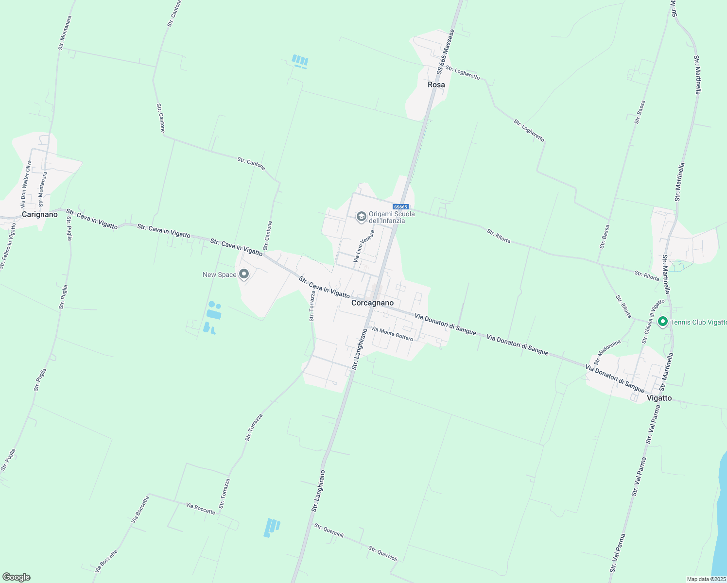 map of restaurants, bars, coffee shops, grocery stores, and more near 4 Vicolo Soragna in Corcagnano