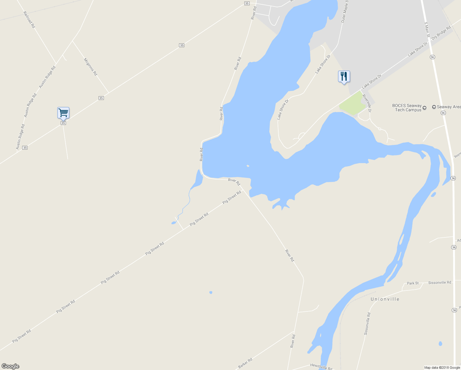 map of restaurants, bars, coffee shops, grocery stores, and more near 897 River Rd in Norwood