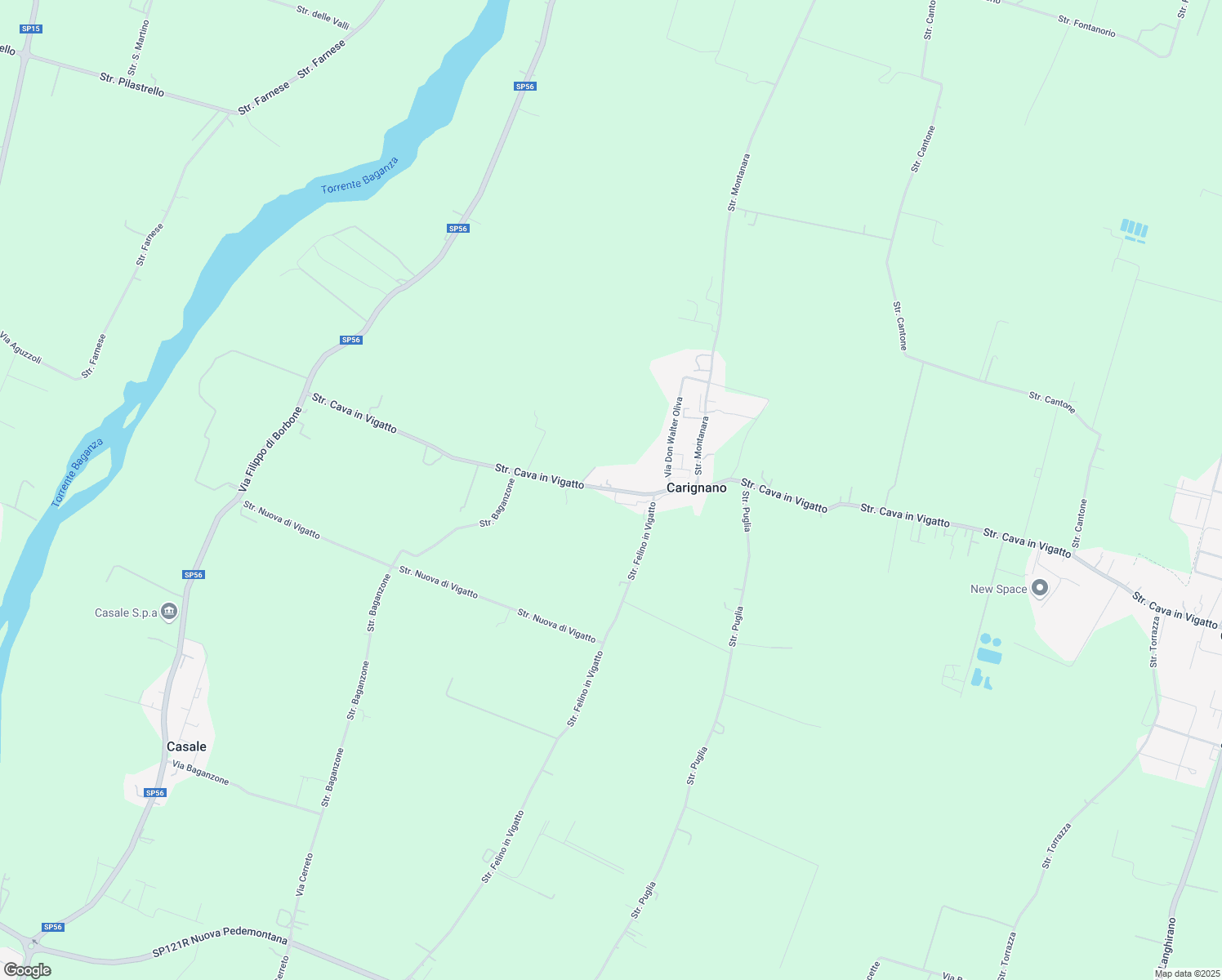 map of restaurants, bars, coffee shops, grocery stores, and more near 2 Strada Bigattiera in Provincia di Parma