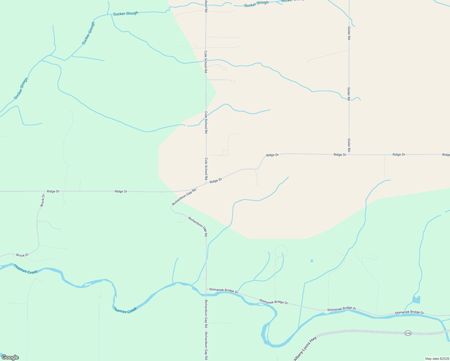map of restaurants, bars, coffee shops, grocery stores, and more near 40220 Ridge Drive in Scio