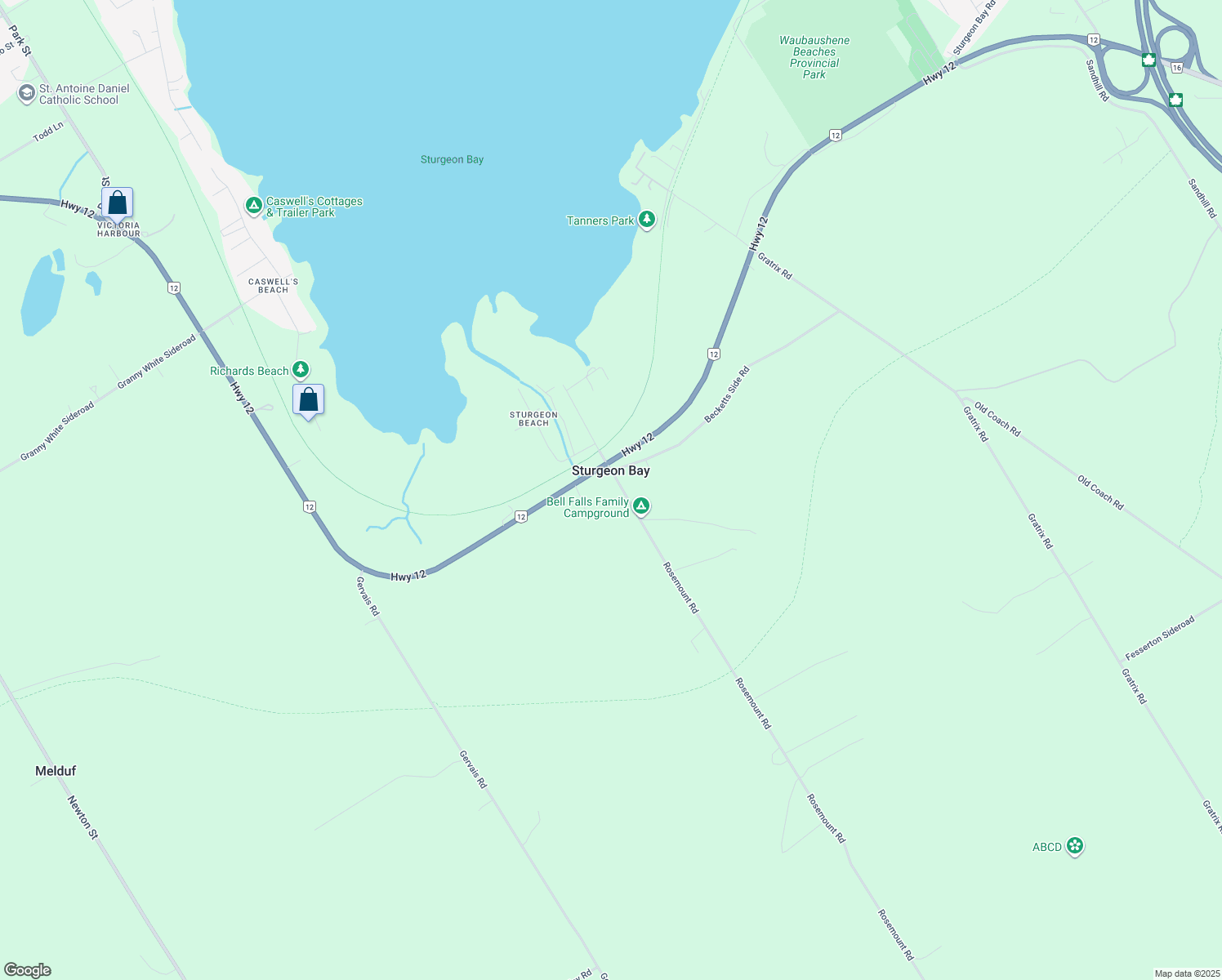 Waubaushene ON Walk Score