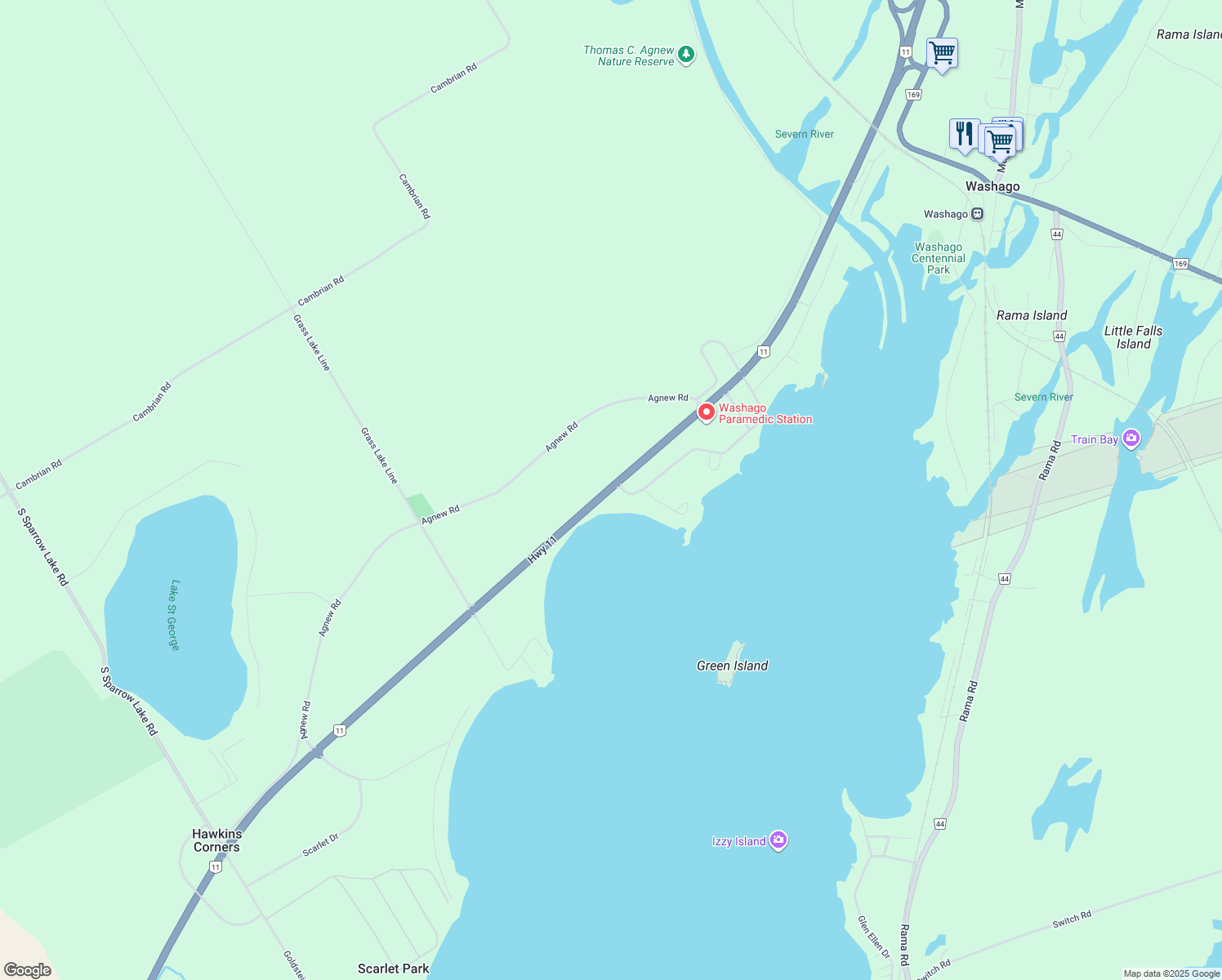 Ontario 11, Washago ON Walk Score