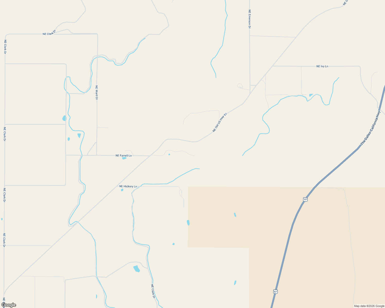 map of restaurants, bars, coffee shops, grocery stores, and more near 7507 Northeast Quaale Road in Madras