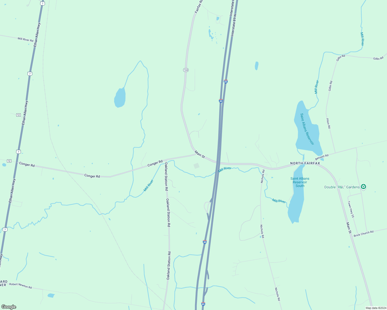 map of restaurants, bars, coffee shops, grocery stores, and more near 3222 Oakland Station Road in Saint Albans City