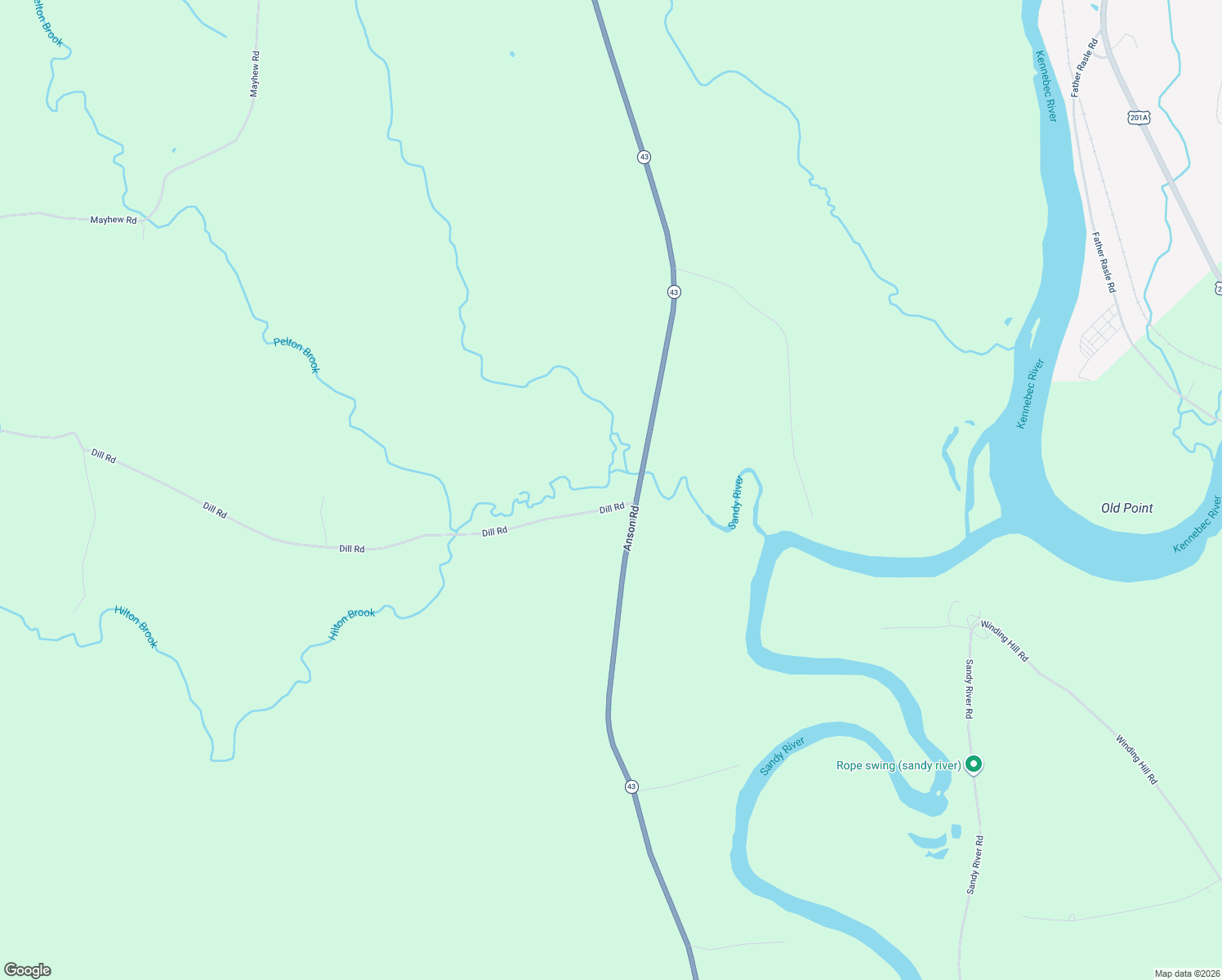 map of restaurants, bars, coffee shops, grocery stores, and more near Dill Road in Starks